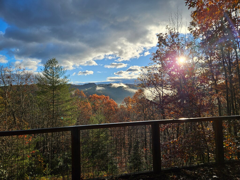 At Rainbows Edge gorgeous views from the porch