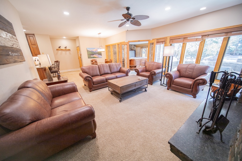 Open living area with lots of natural light
