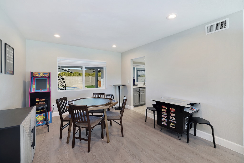 Game room with arcades, poker table, and numerous board games! See later photos for more details!