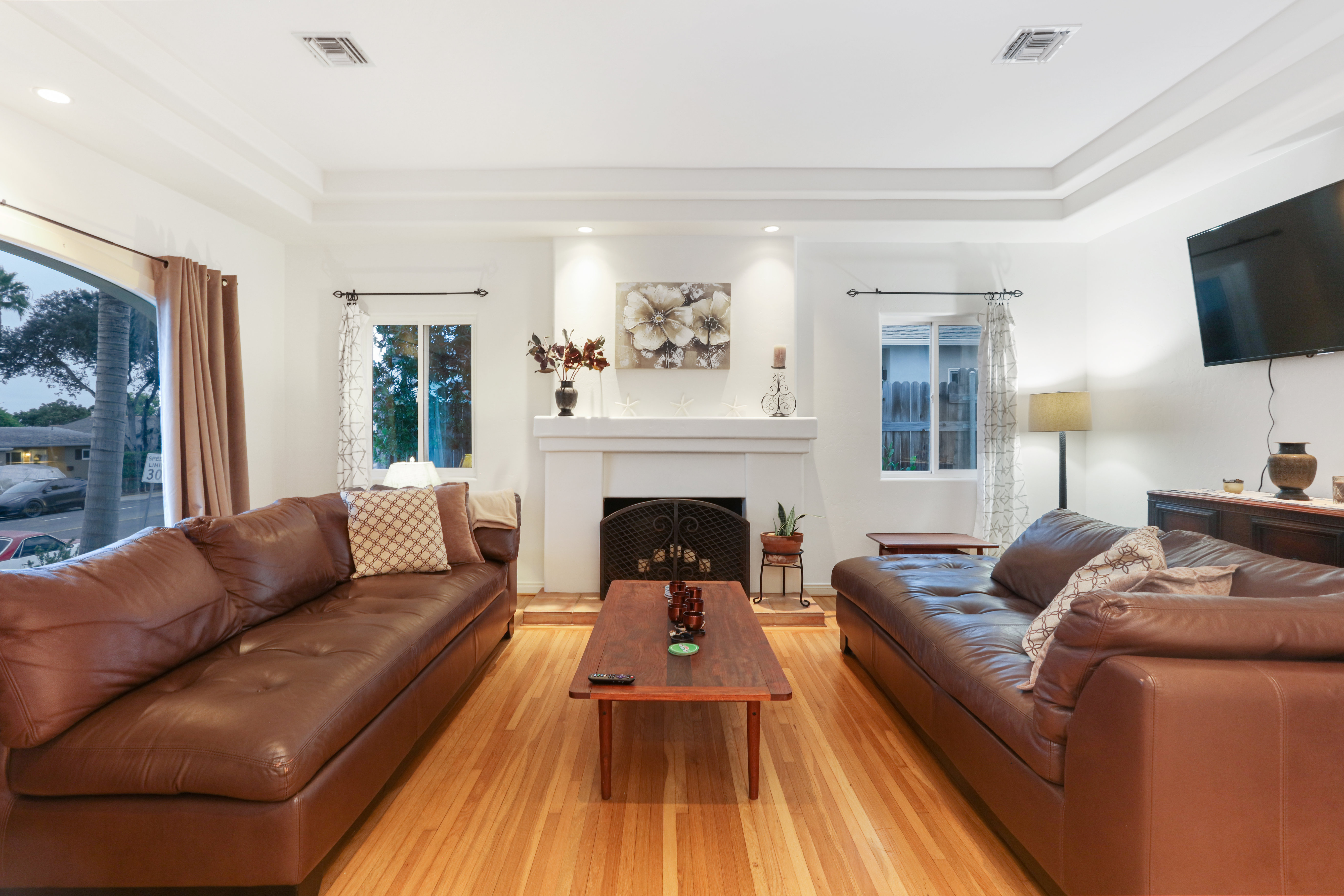 Spacious living room designed for comfort