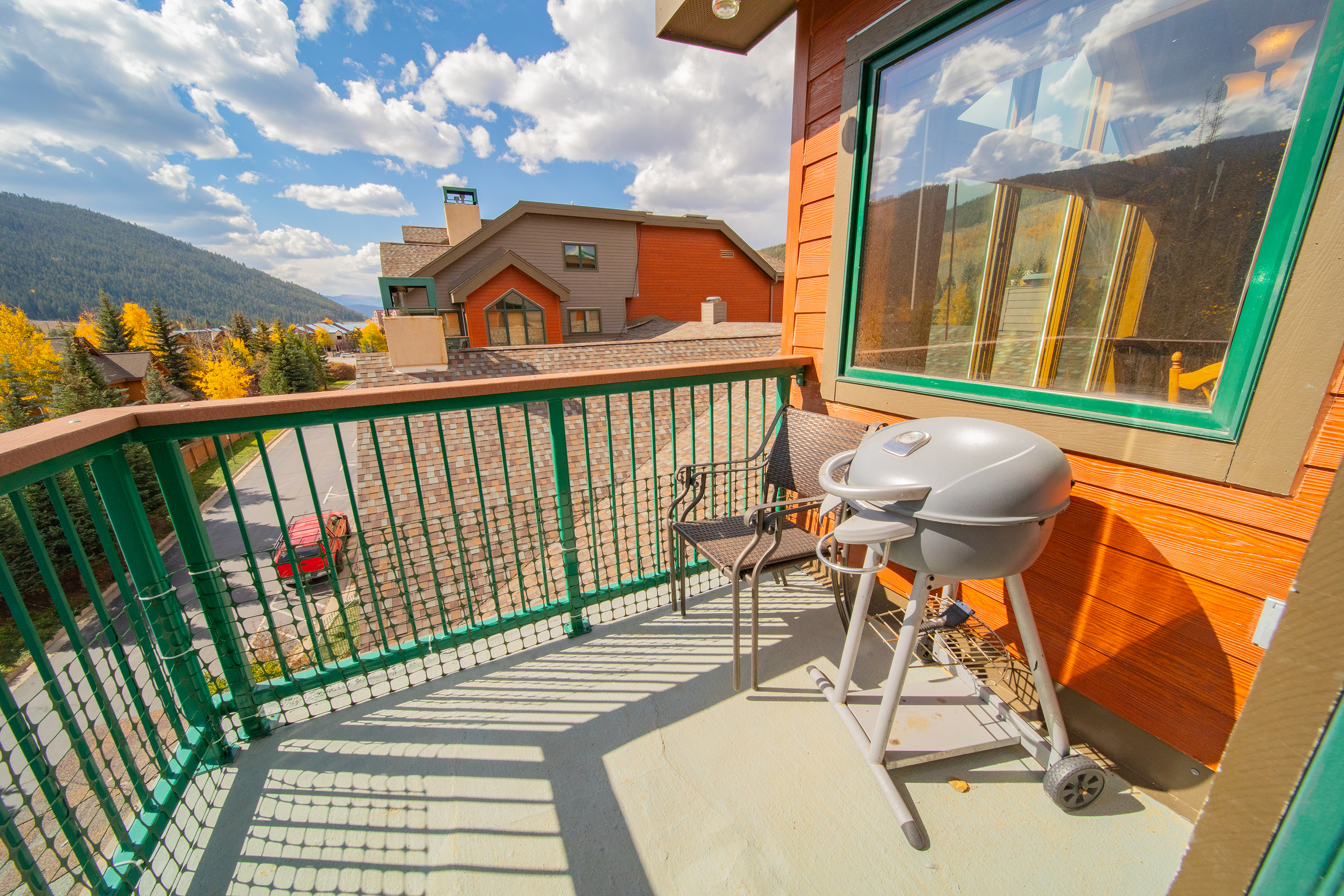 Enjoy the fresh air while grilling on your private balcony #summer