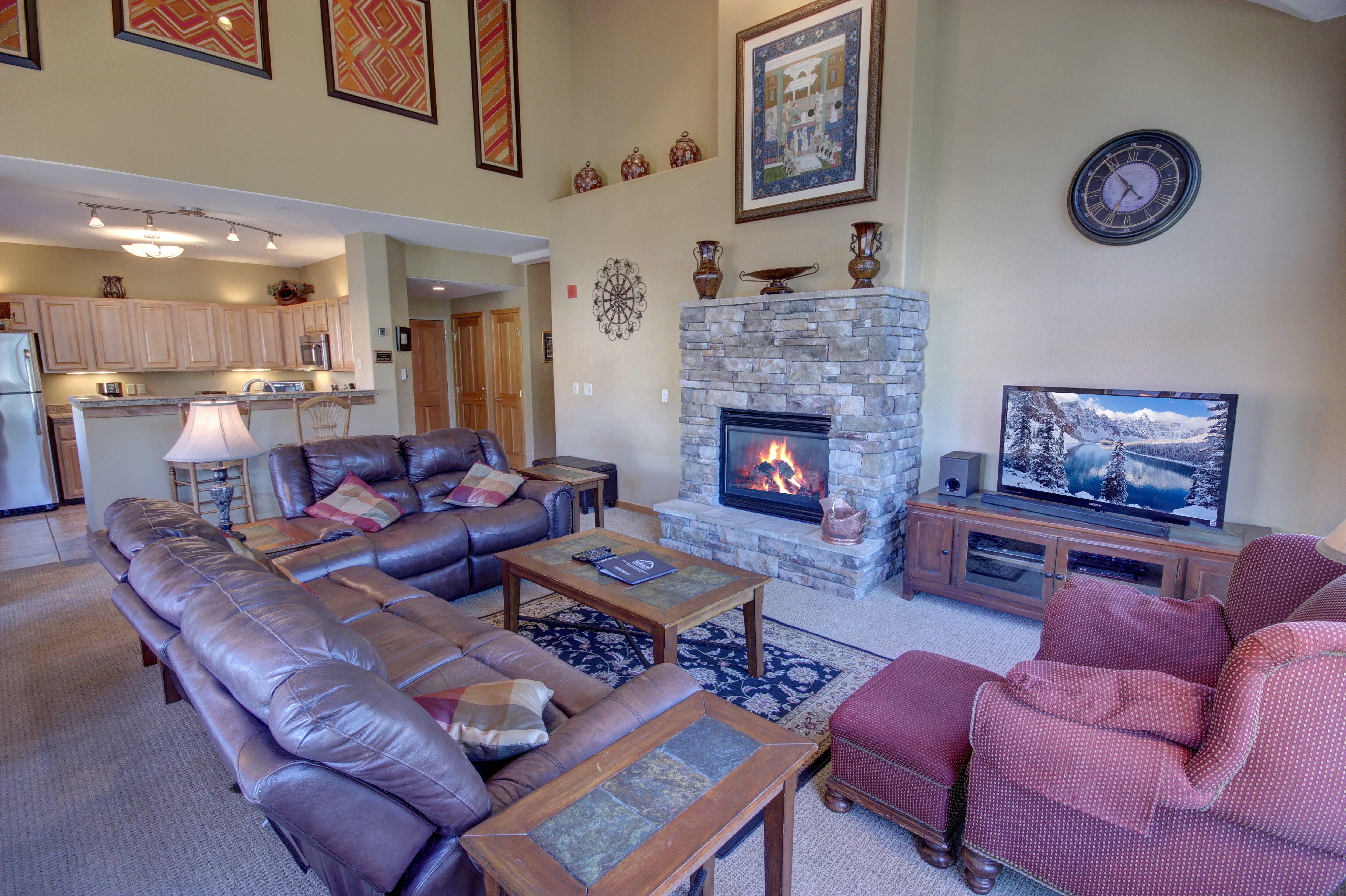 living room with plenty of seating for the entire family