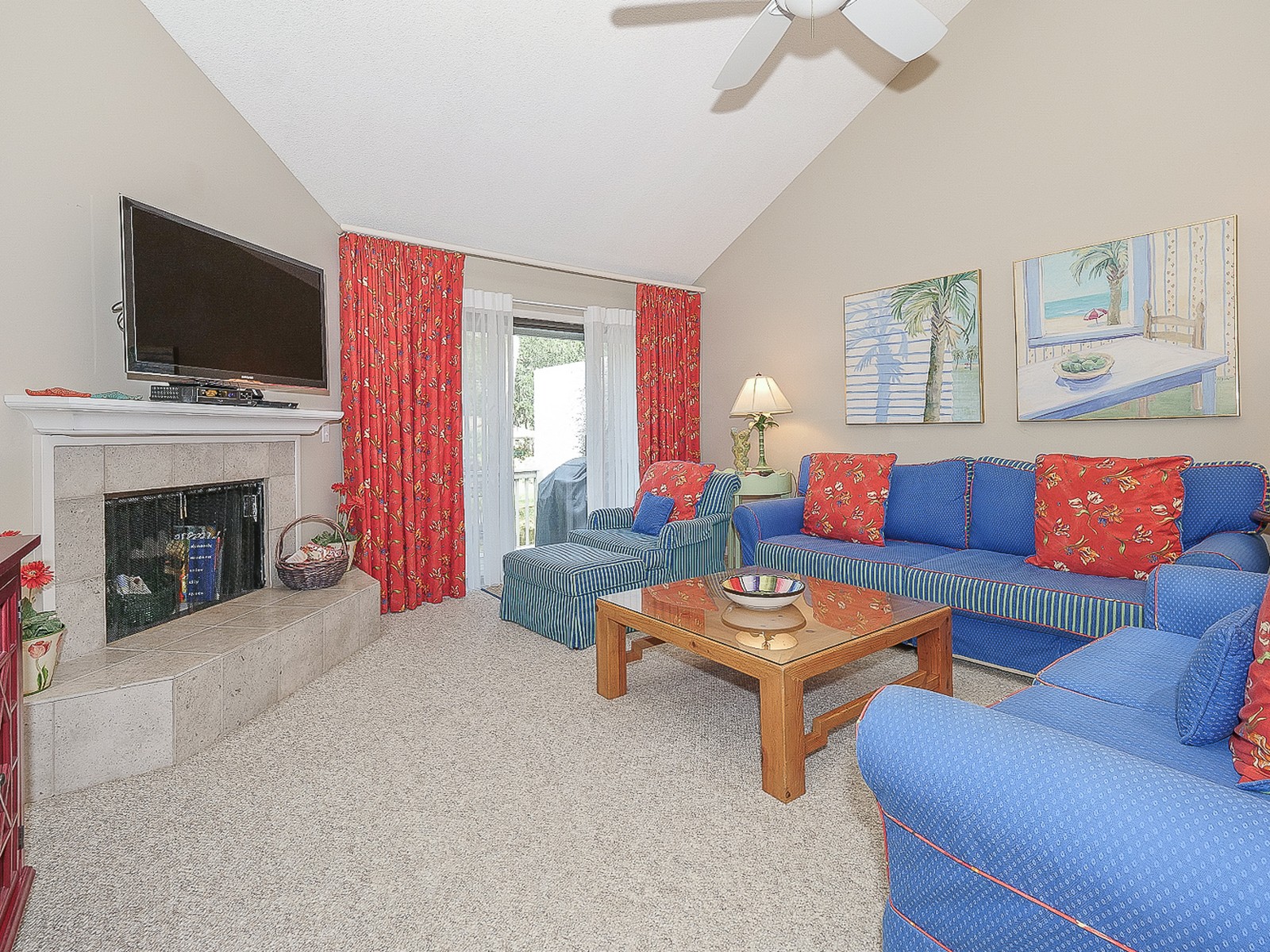 Living Area at 7 Turtle Lane Club in Sea Pines