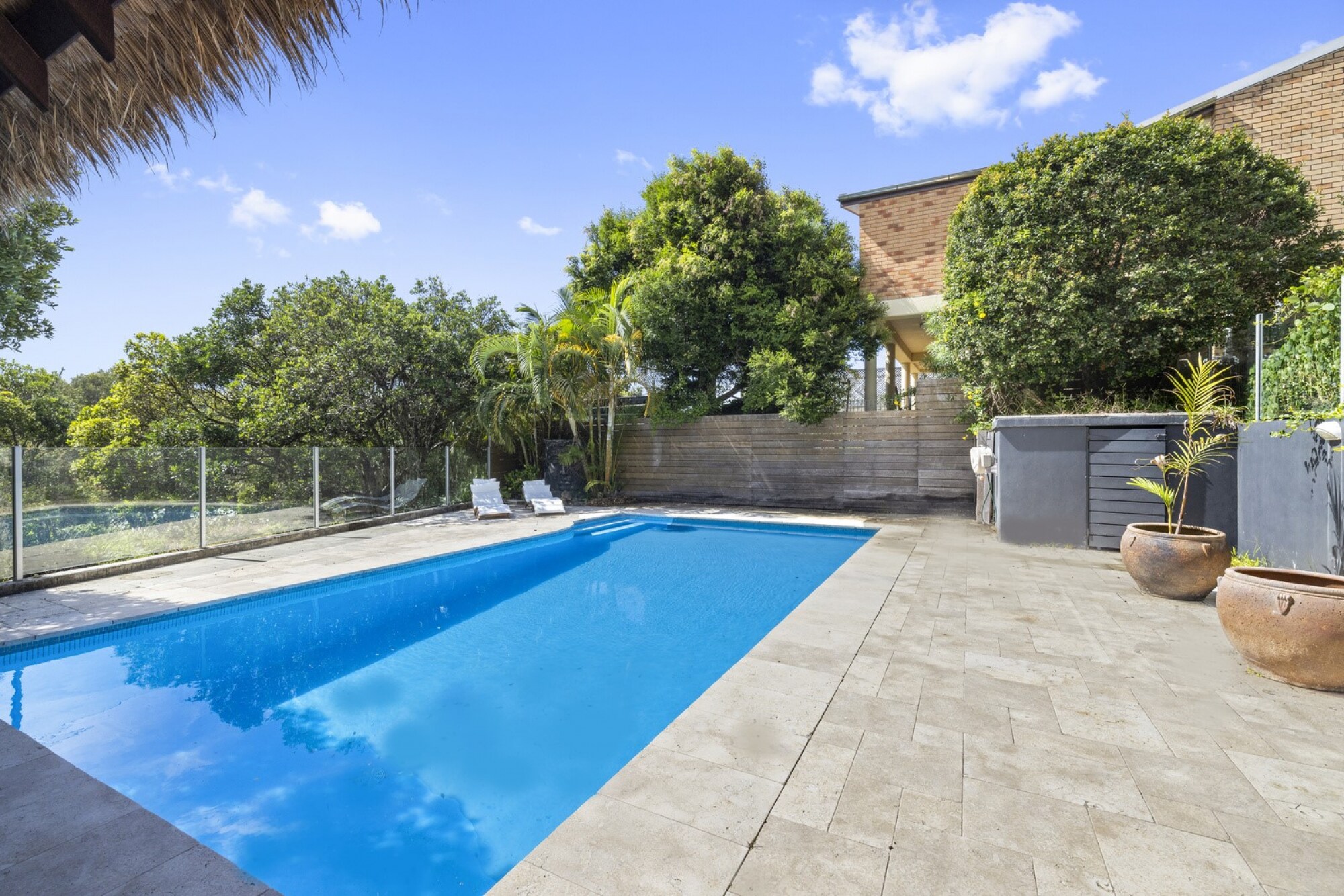 Pool with Beach Hut