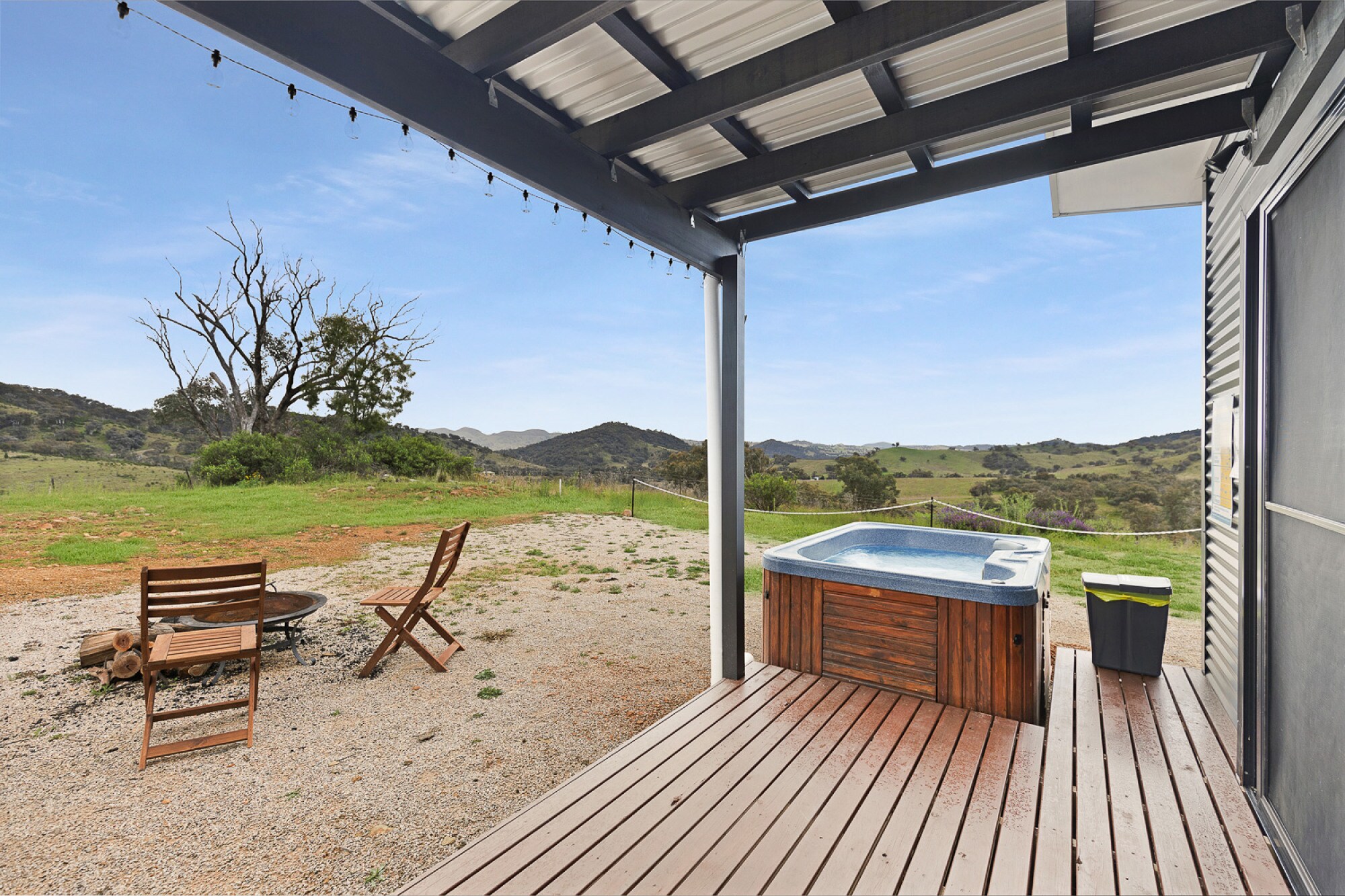 Outdoor Area with Hot Tub