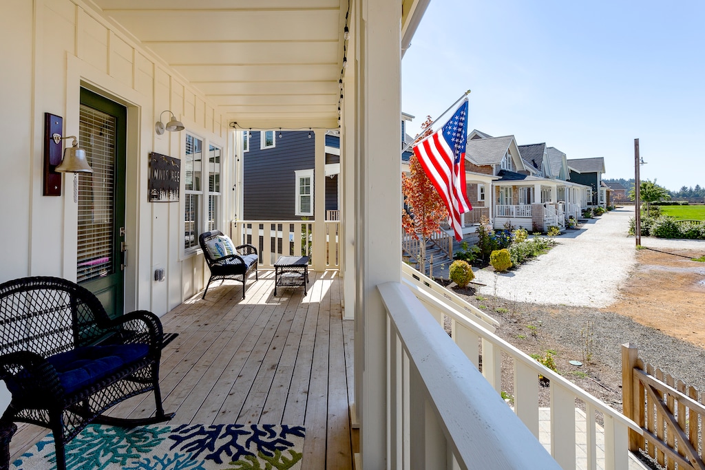 View of Horseshoe Park from porch