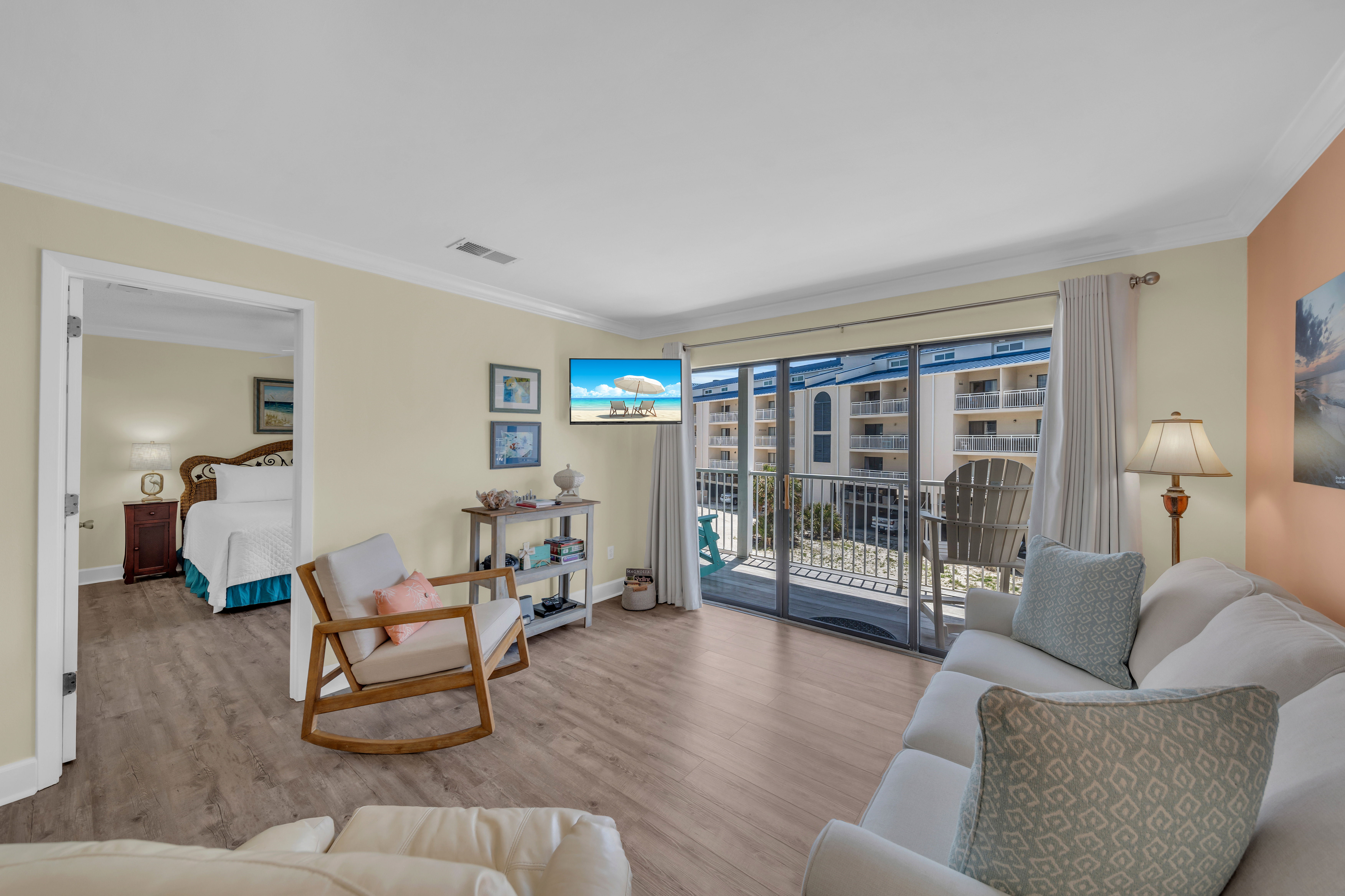 Living room with balcony access