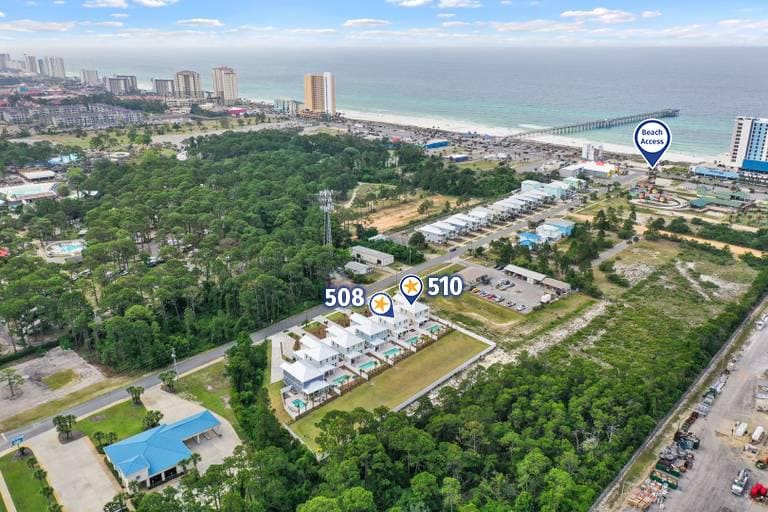 aerial view Sugary Sands