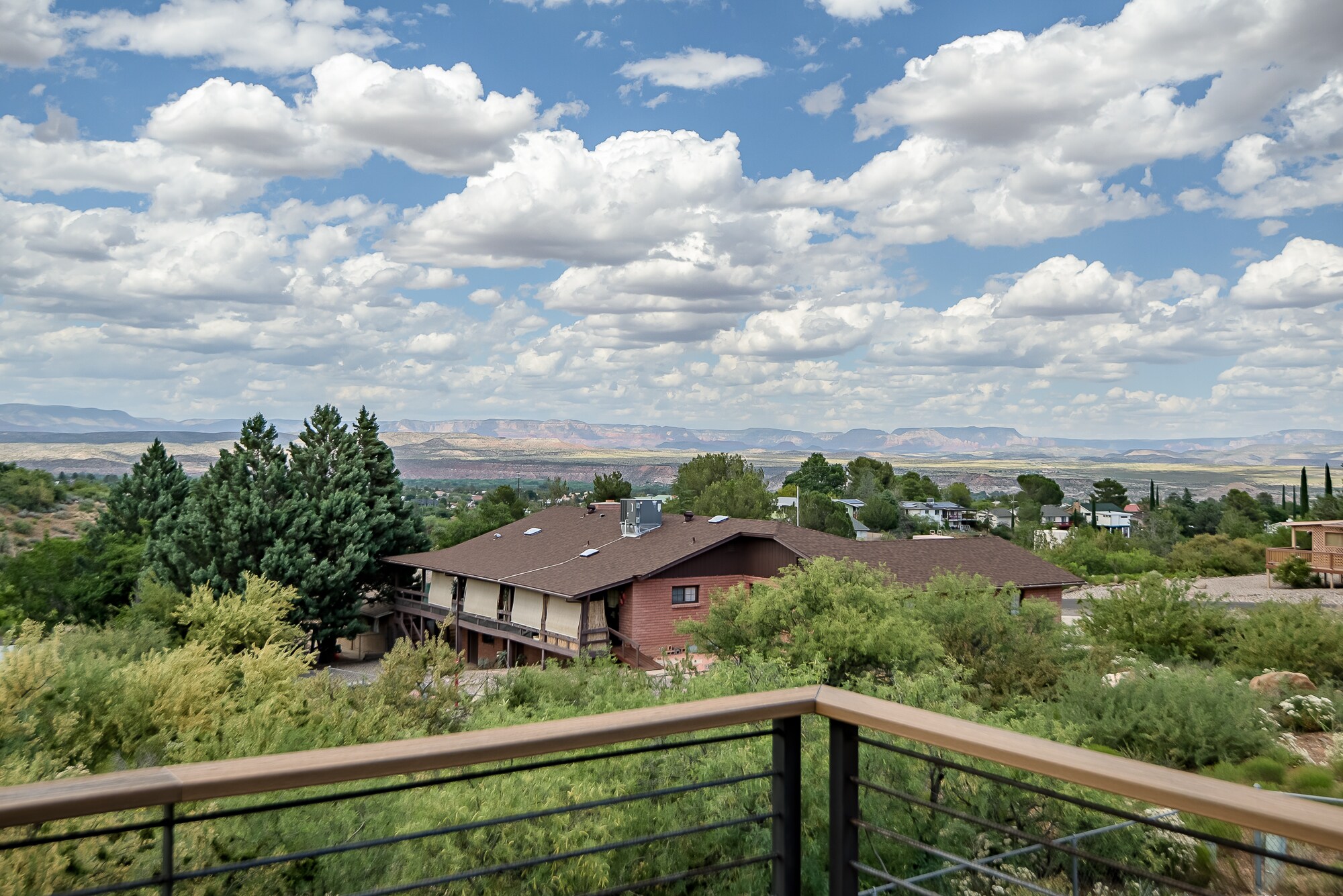 Scenic views from wrap-around deck of surrounding areas