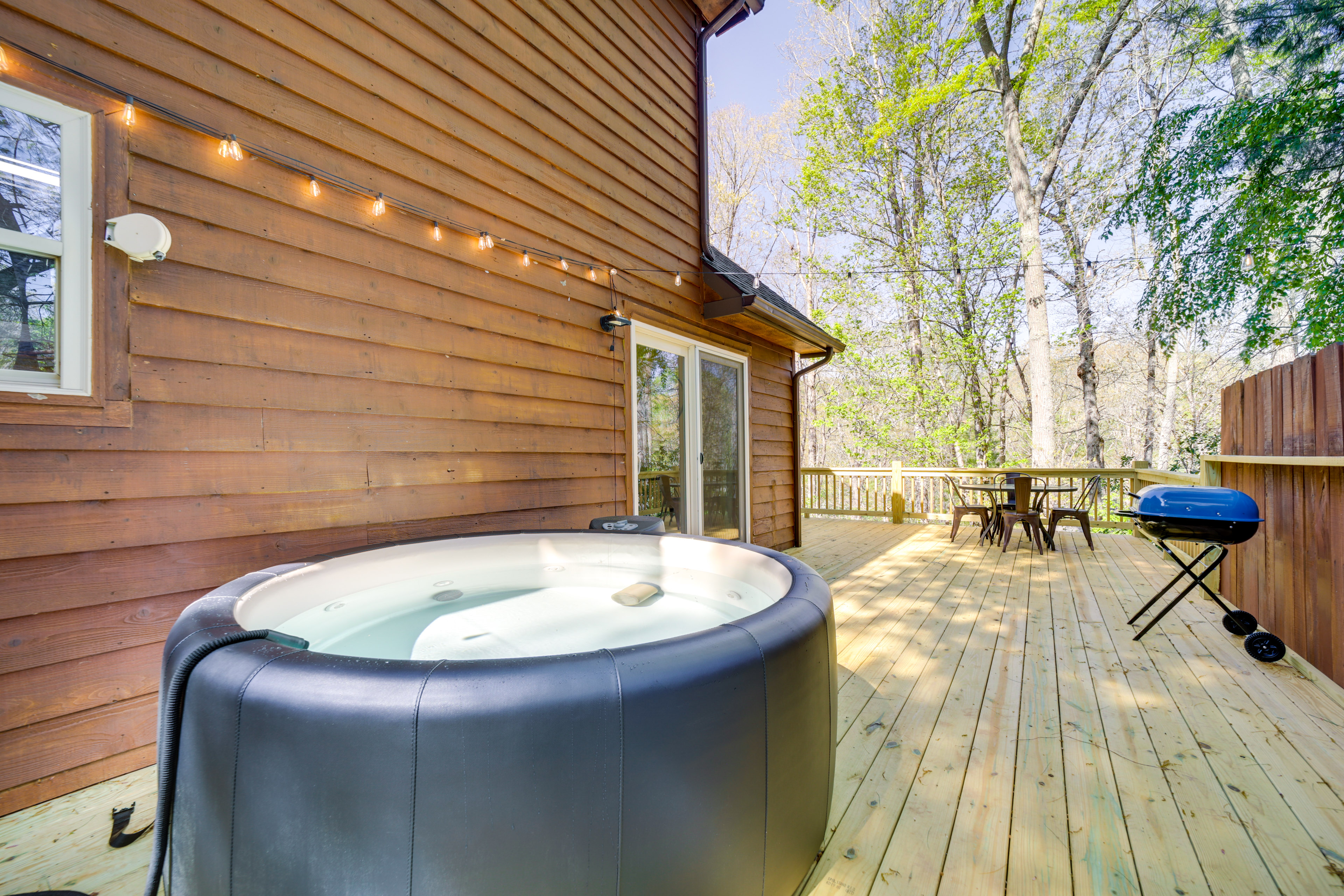 Property Image 2 - Peaceful Candler Cabin w/ Private Hot Tub!