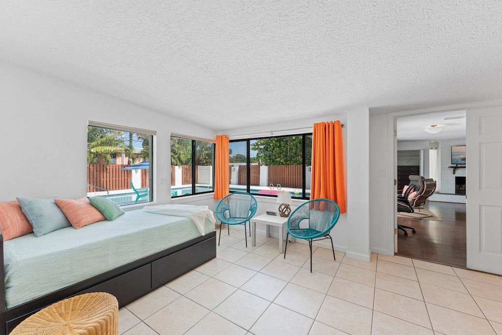 Relax inside after a long day swimming