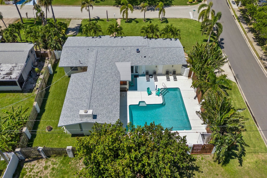 Private backyard pool