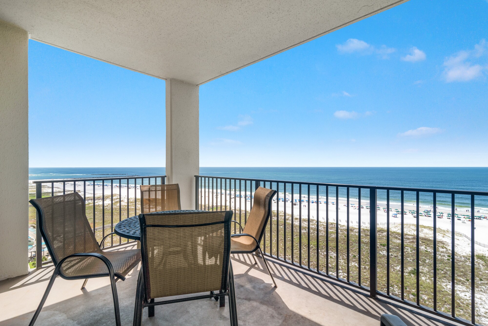 Private Balcony overlooking the Gulf