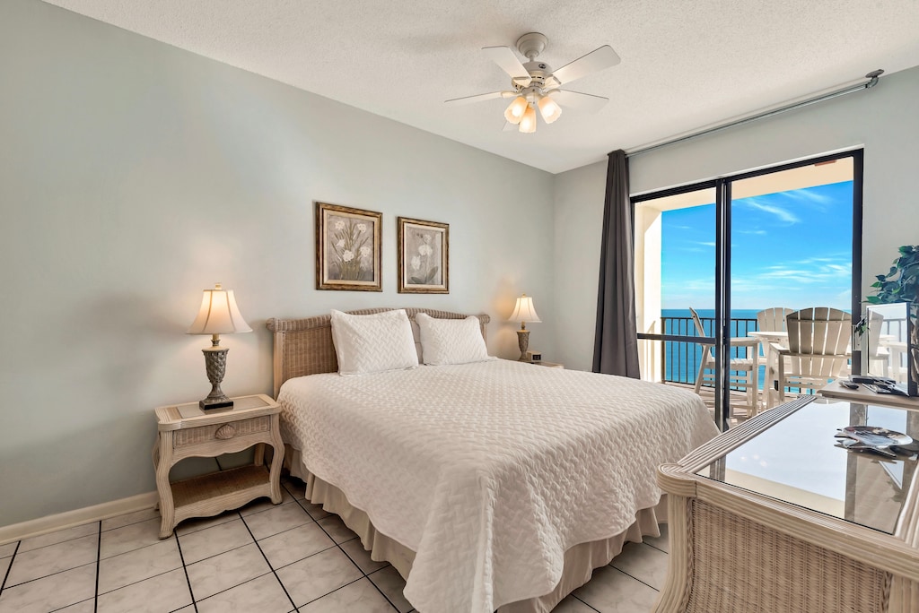 Master Bedroom has a King Size Bed and access to the Private Balcony