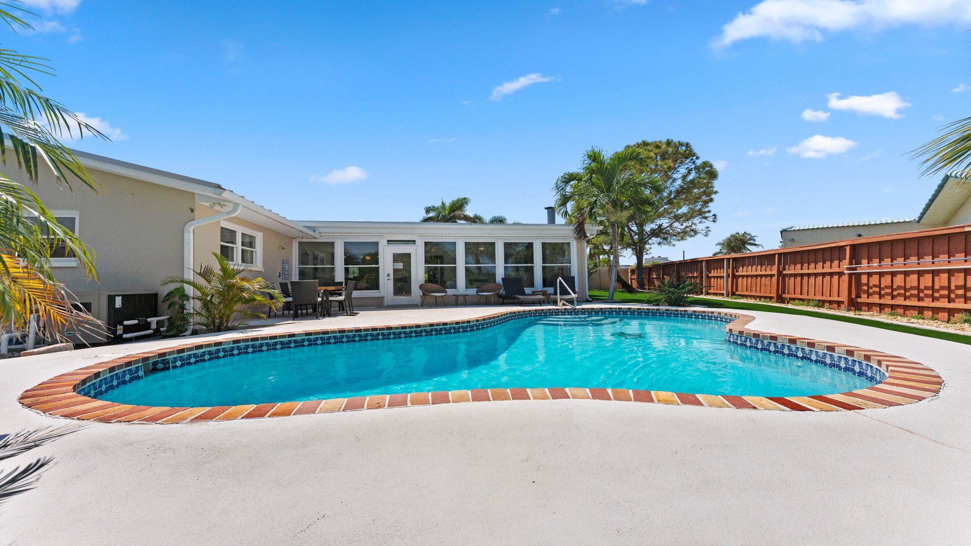 Heated salt pool