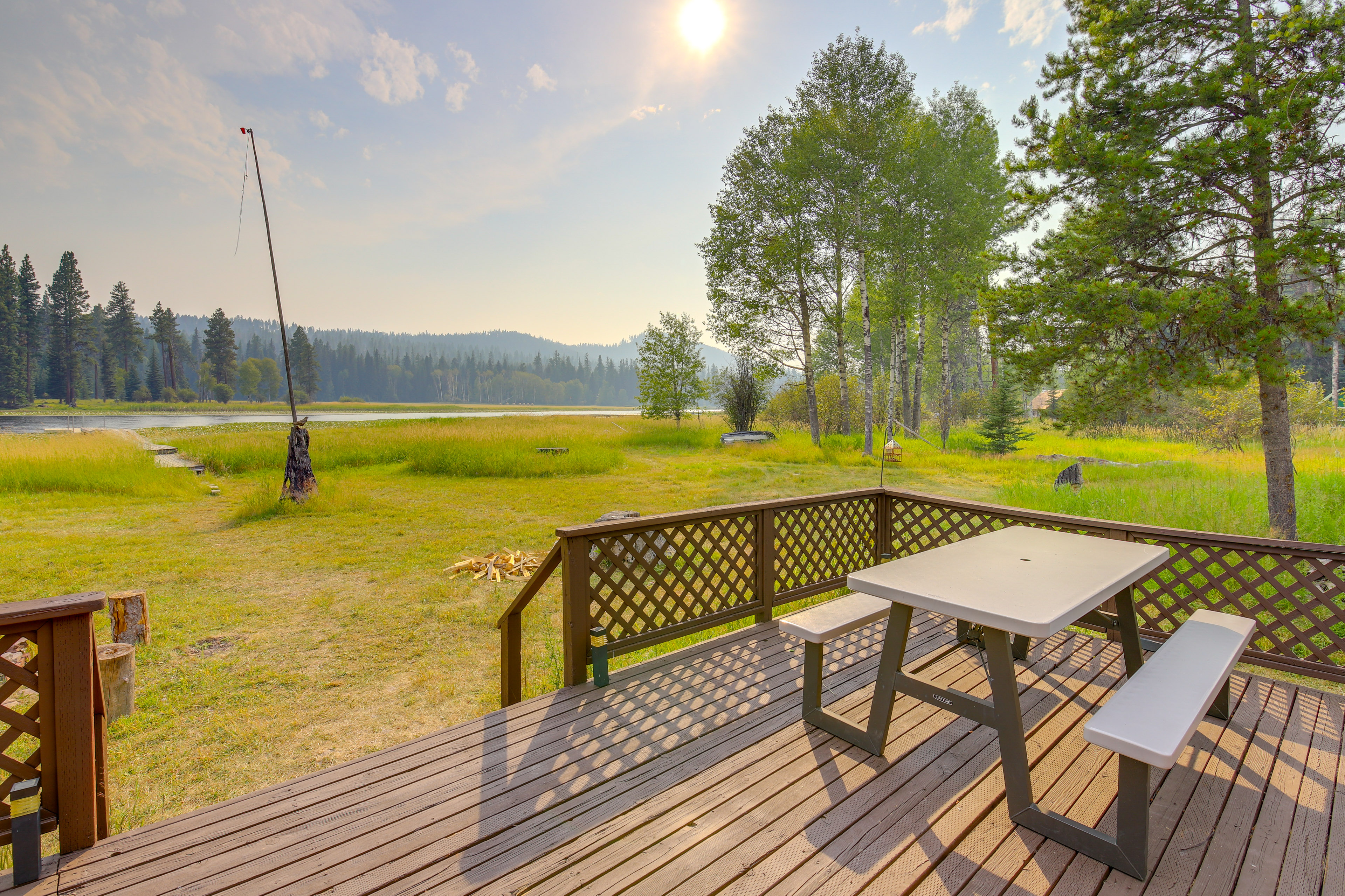 Property Image 1 - Hike, Bike & Boat: Cabin w/ Dock on Seeley Lake!