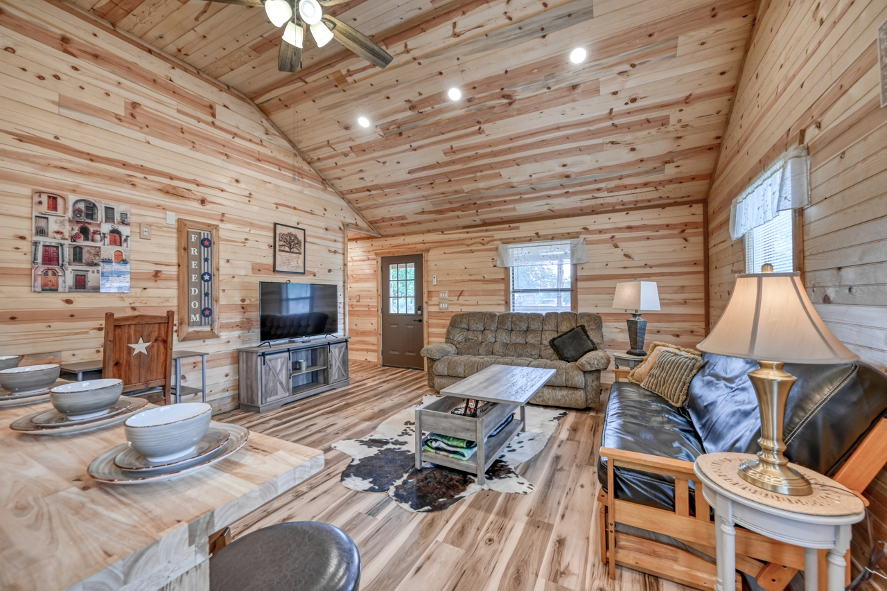 Property Image 1 - Cozy Cabin | Firepit and Grill | 10 mins to Main St