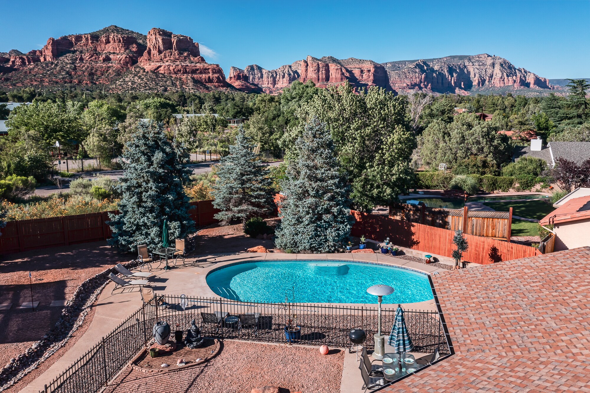 Stunning Red Rock Backdrop While Enjoy the Backyard Which Includes a Private Pool!