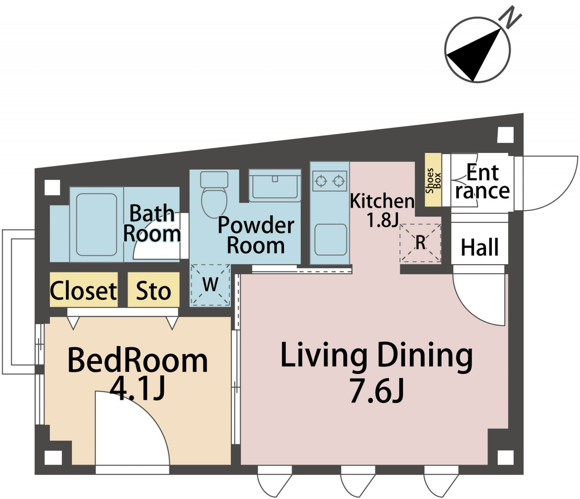 Stylish modern apartment in Roppongi