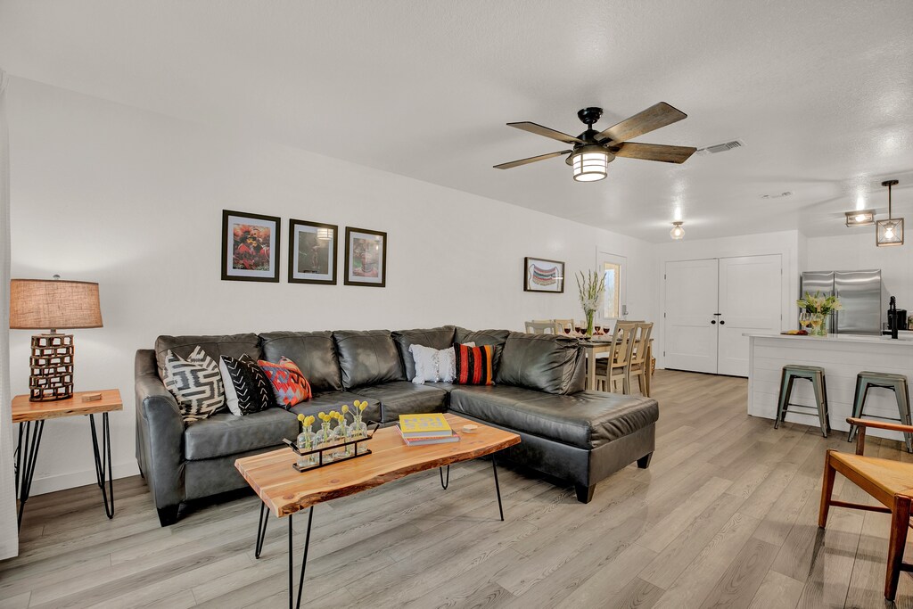 Spacious and cozy living room.