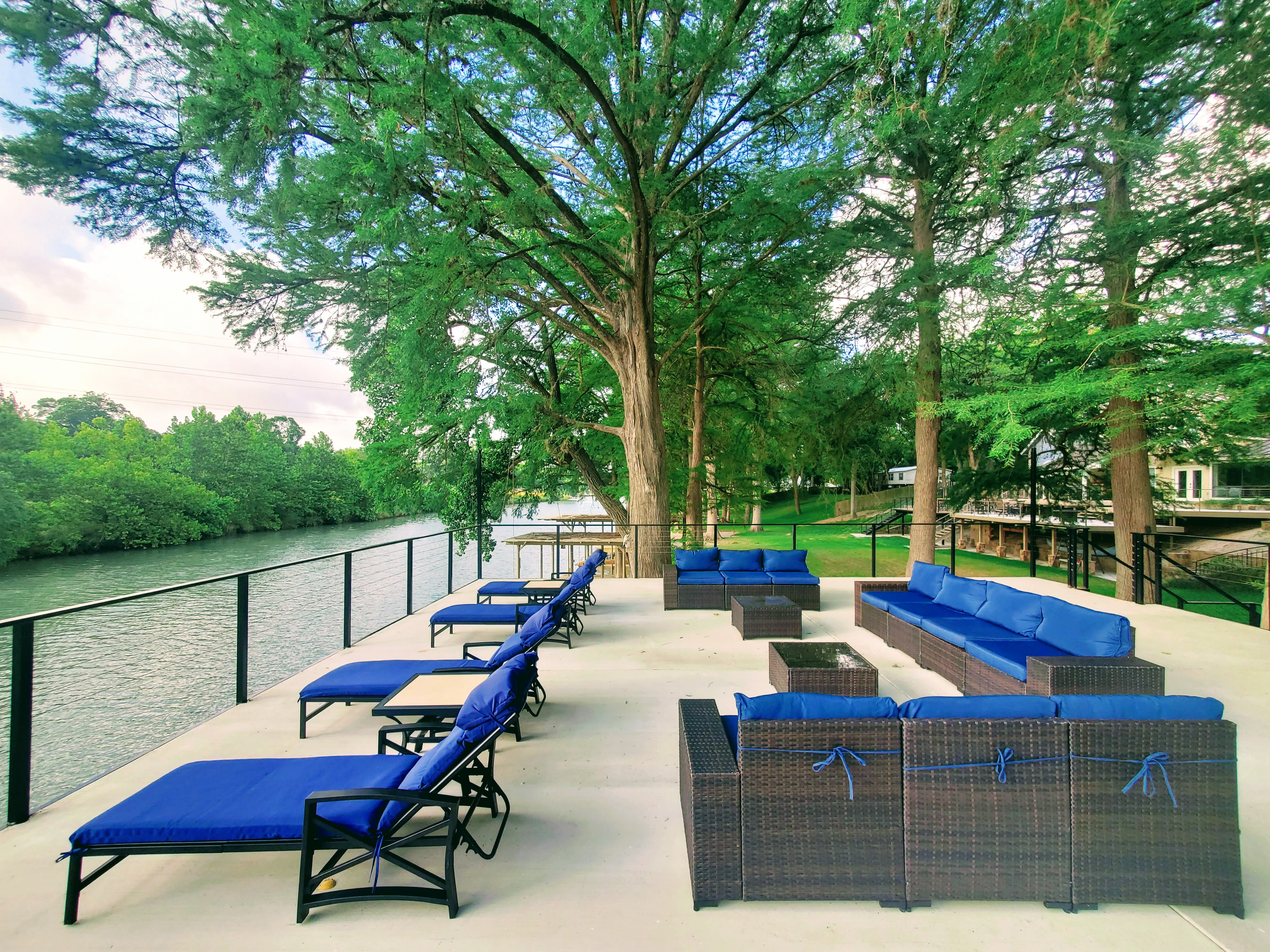 Enjoy the tranquility of the Guadalupe River right from your private patio!