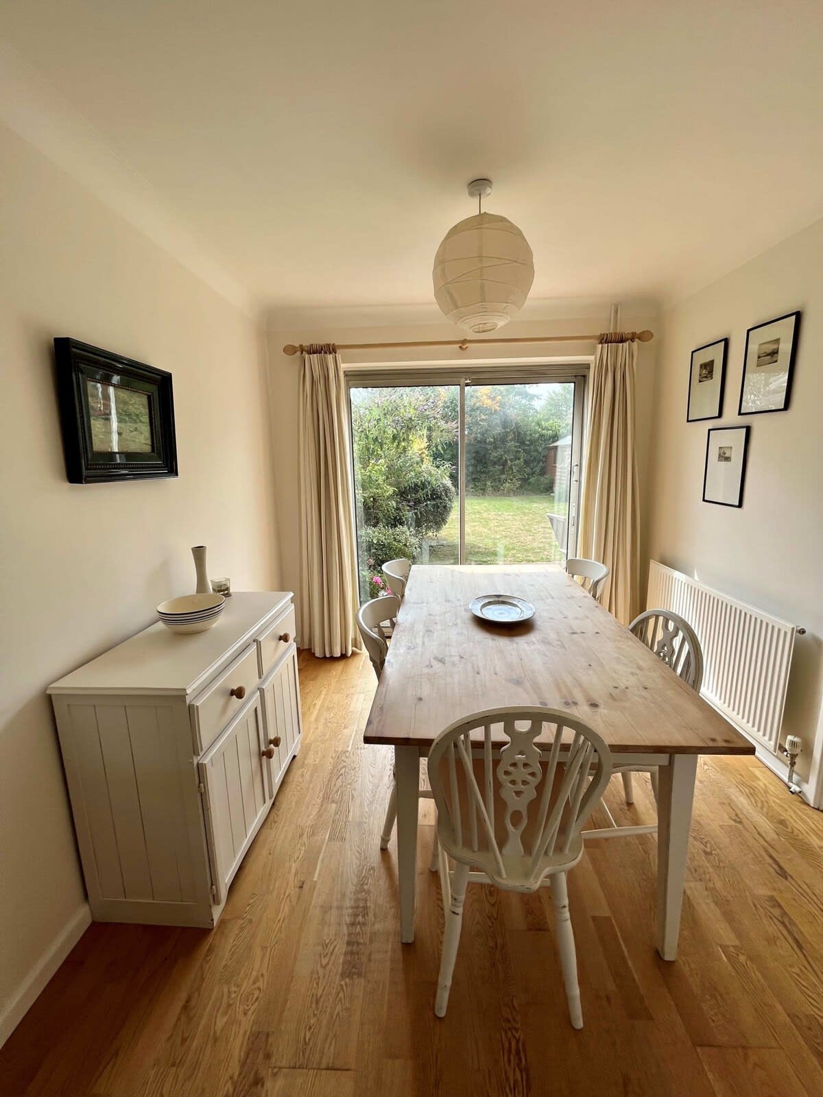 Dining area and door to the garden