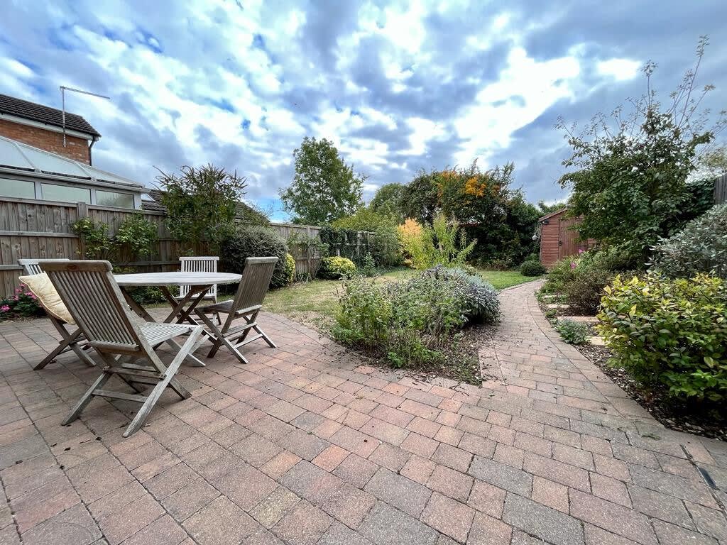 Sitting area at the garden of the property