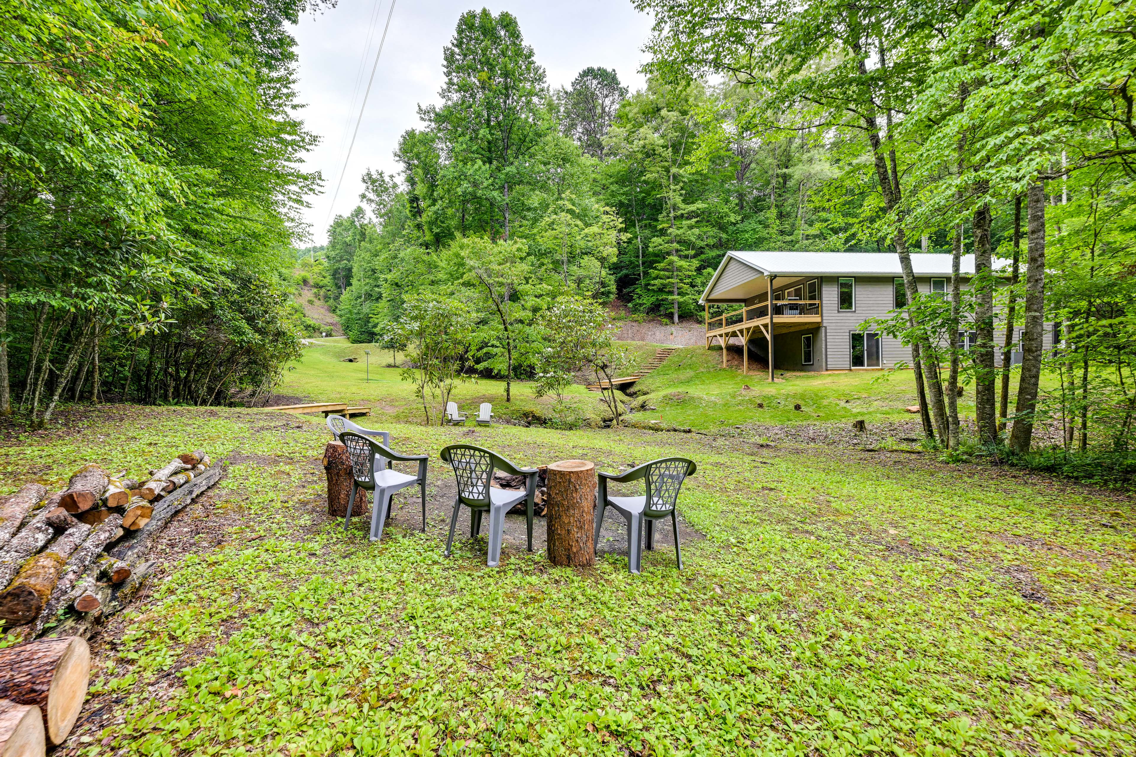 Property Image 1 - Creekside Cabin in Franklin ~ 8 Mi to Downtown!