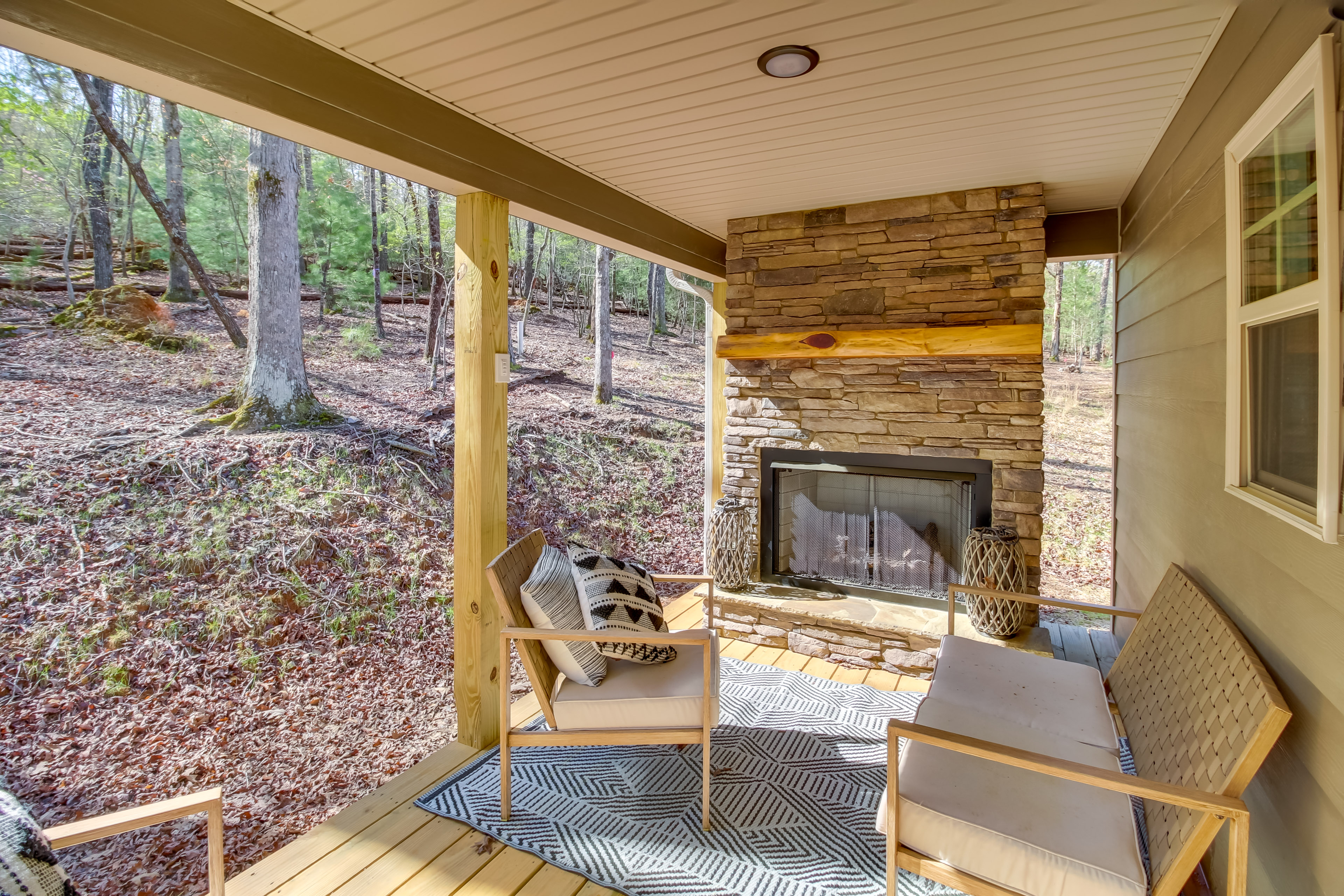 Property Image 2 - Modern Ellijay Cabin Rental w/ Outdoor Fireplace