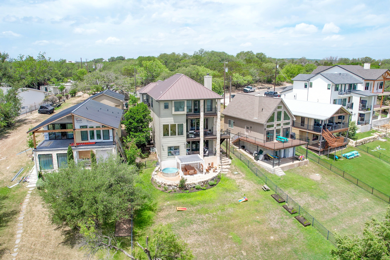 Lake House Aerial View