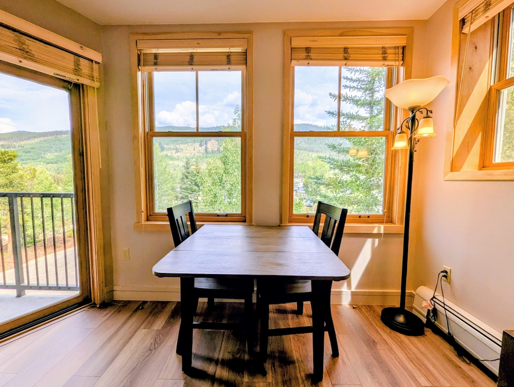 Dining area with mountain views! #summer
