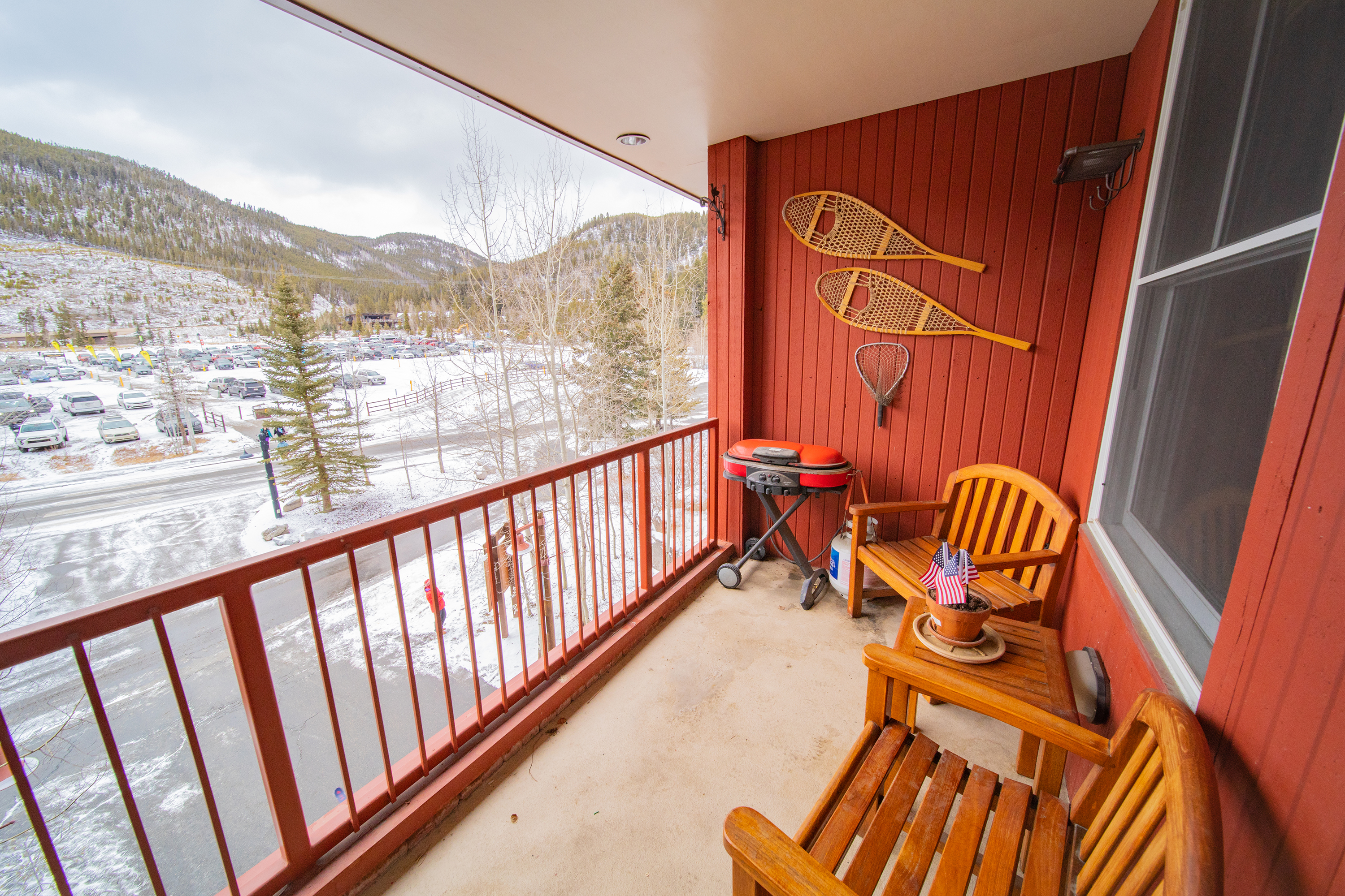 Private balcony with grill