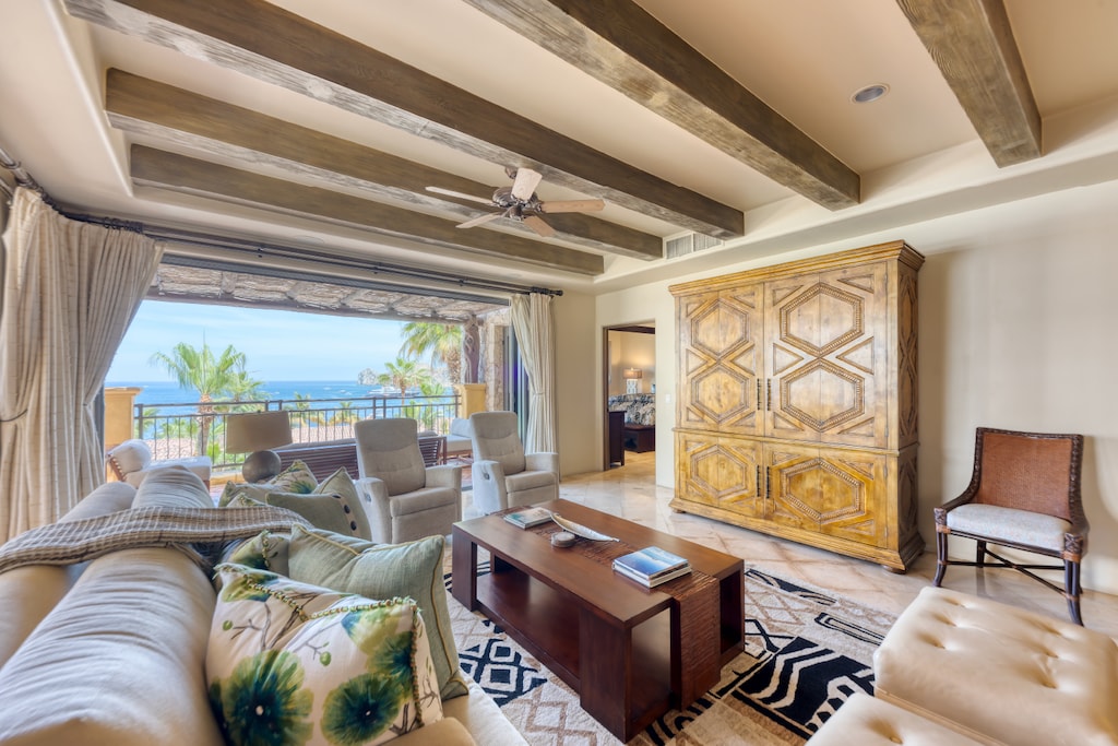 This luxurious unit boasts incredibly elegant decor.