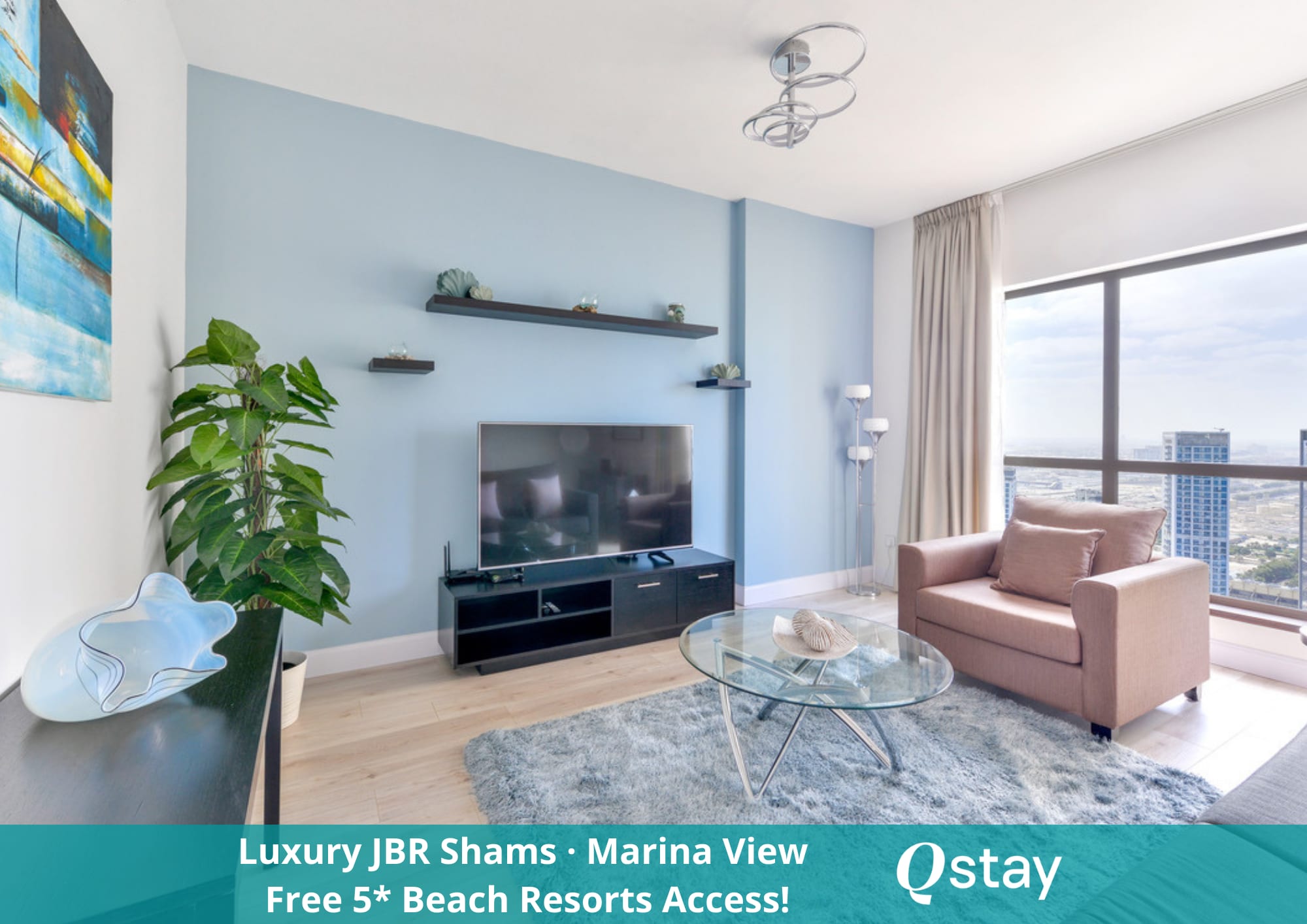 Property Image 1 - Luxury JBR Shams · Marina View · Free 5* Beach Resorts Access!