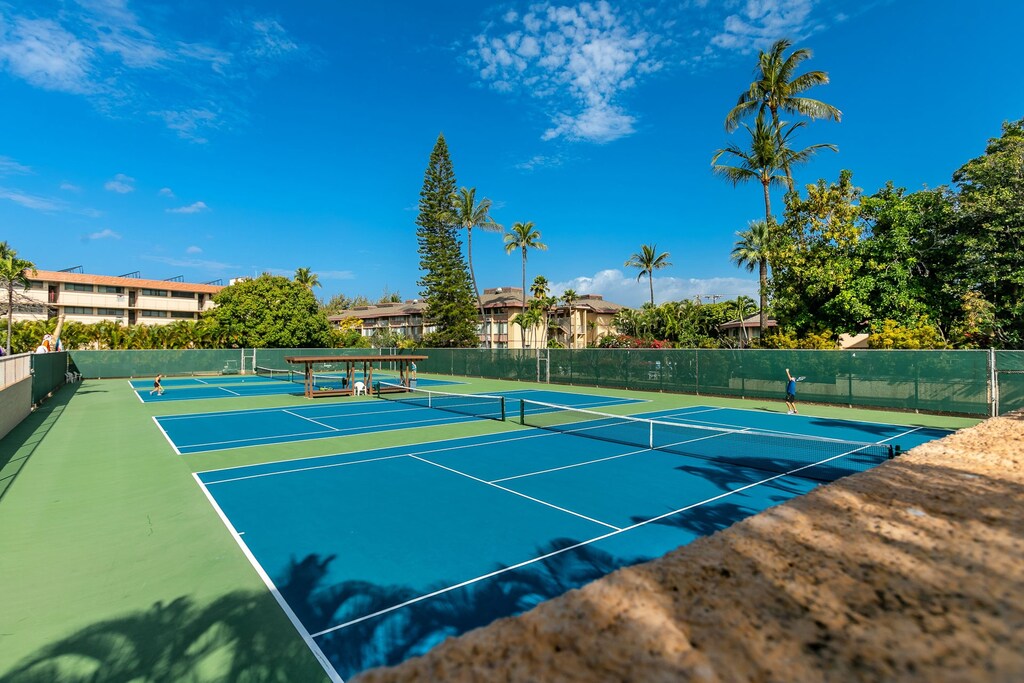Tennis courts on property!