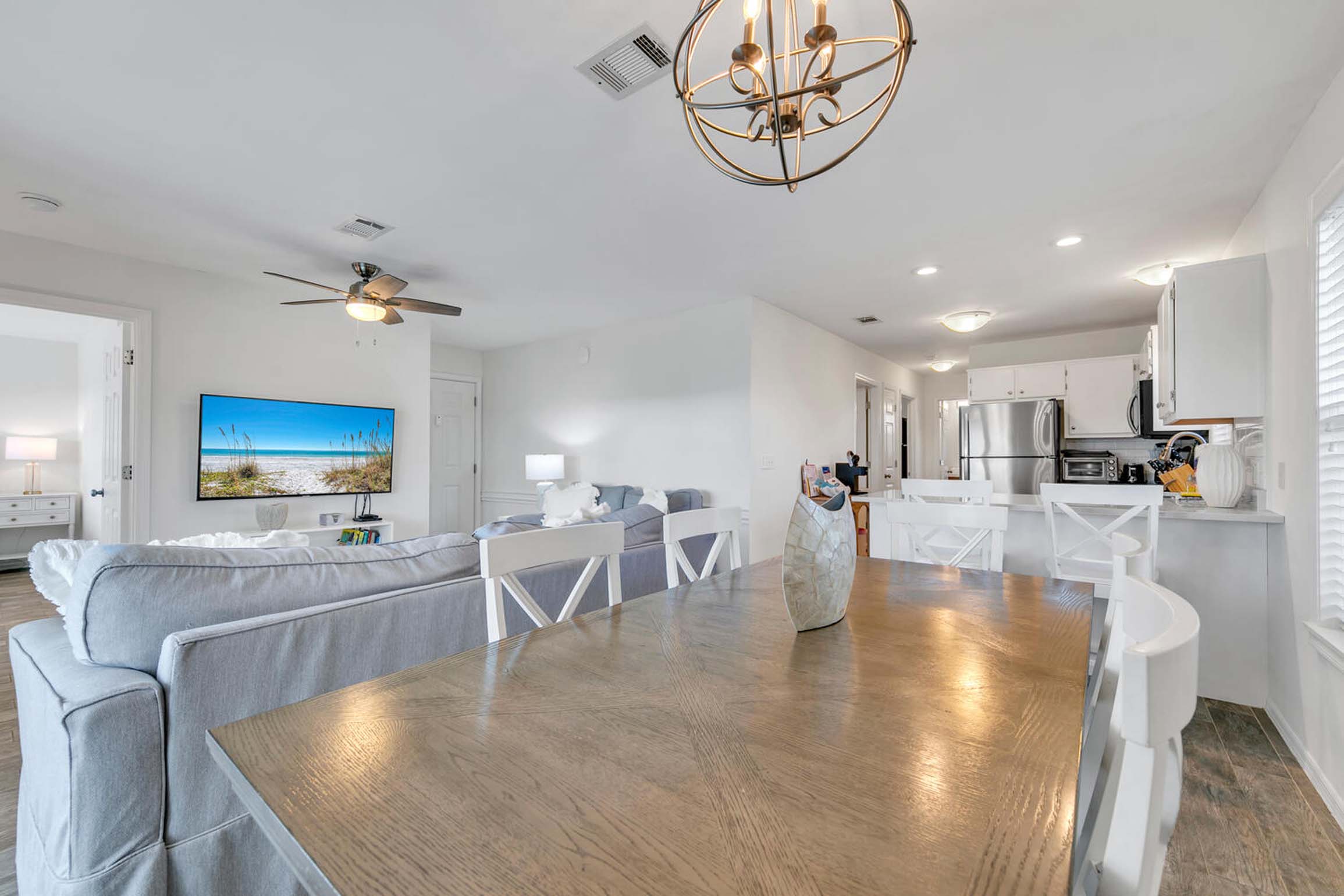 Dining and living area