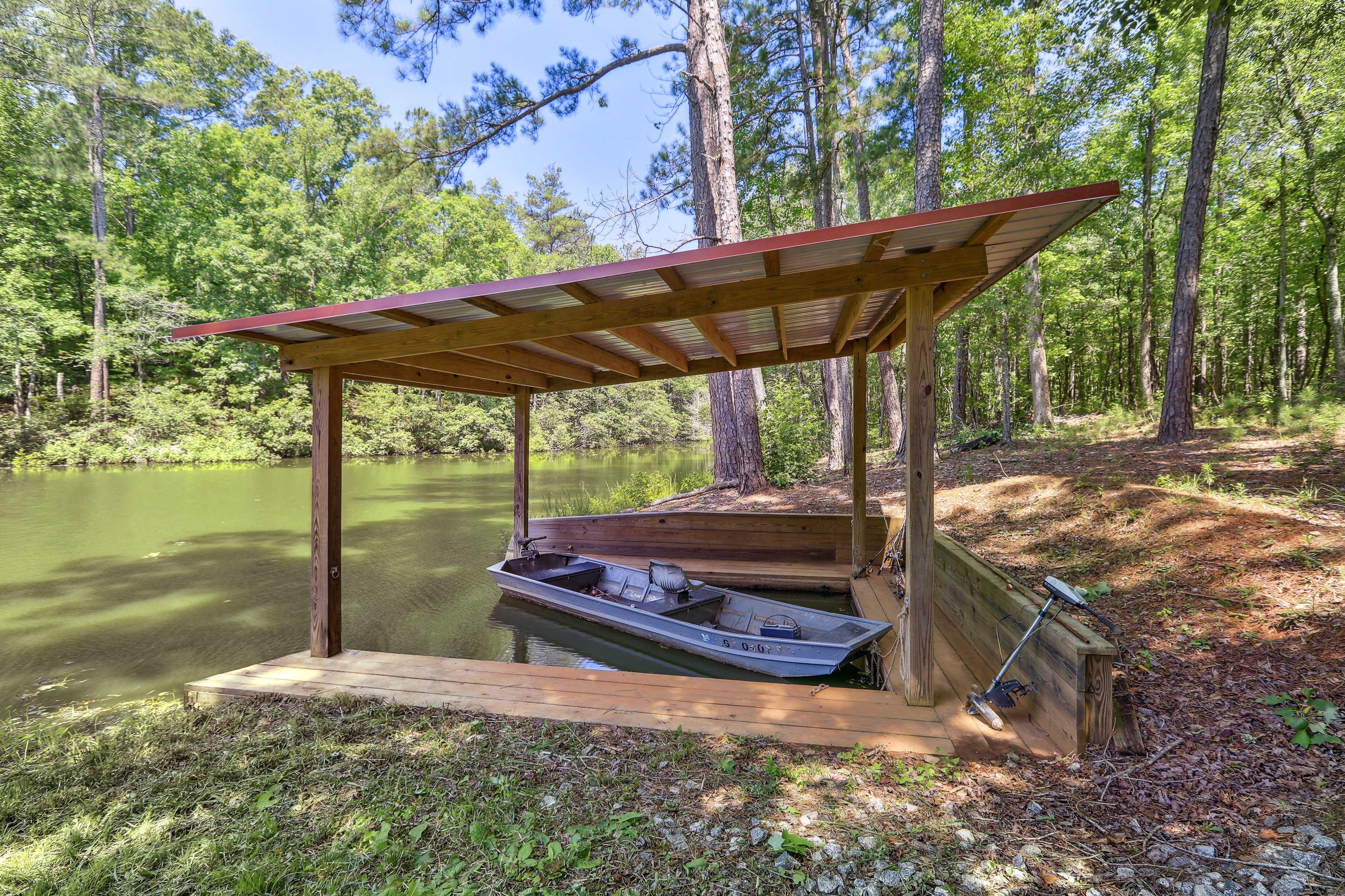 Lakefront Hamilton Cabin w/ Dock & Fire Pit!