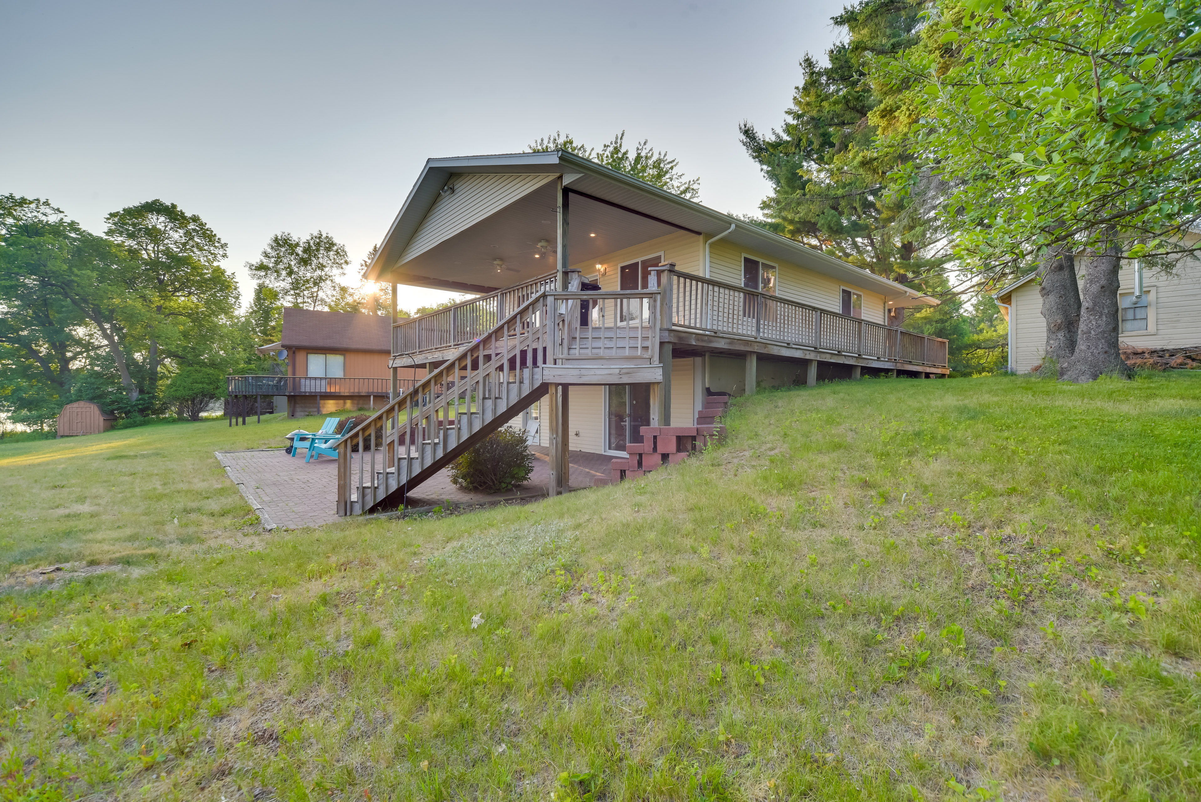 Property Image 1 - Lakefront Birchwood House w/ Deck + Fire Pit!