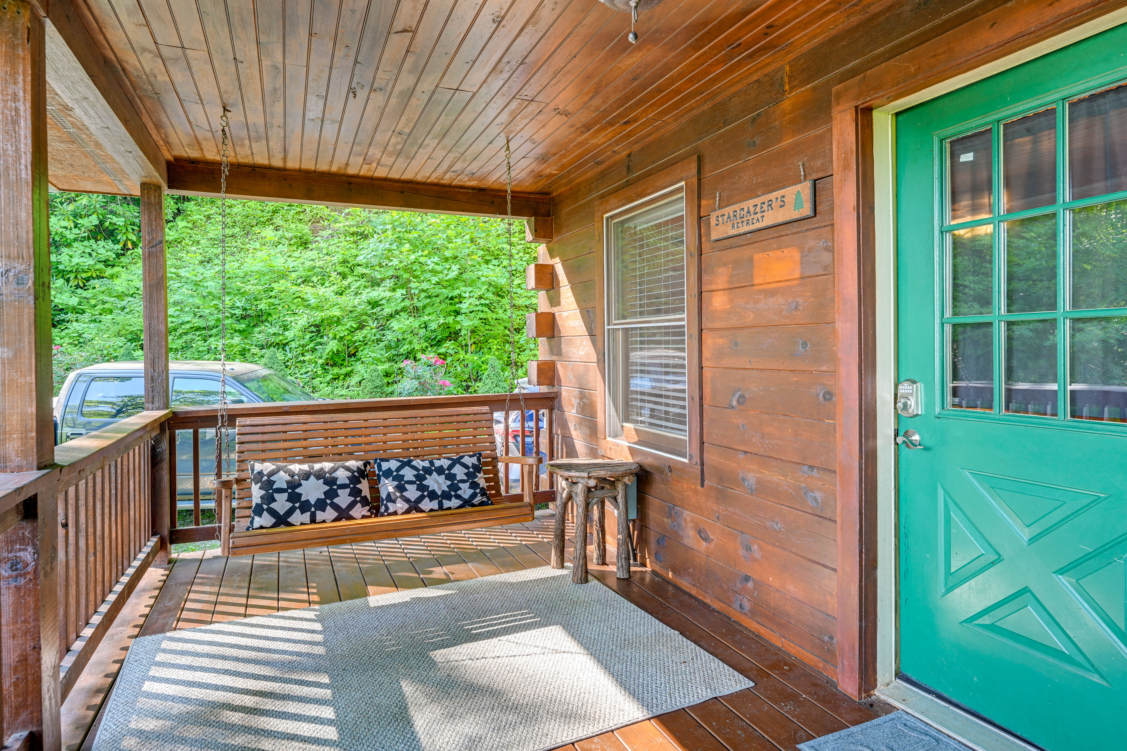 Property Image 2 - Pet-Friendly Rustic Bryson City Cabin w/ Fire Pit!