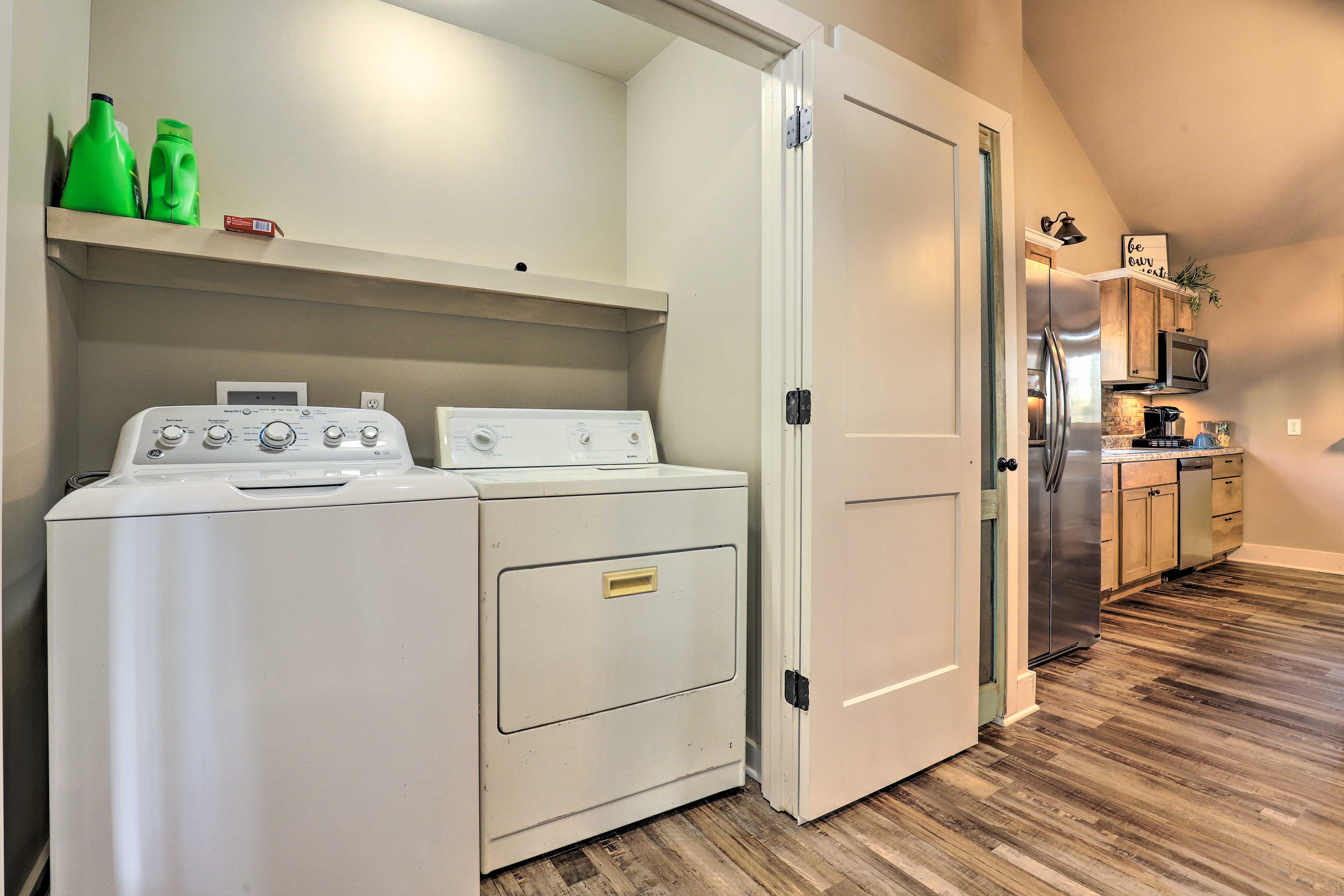 Creek-View Getaway w/ Deck, Yard, & Fire Pit!