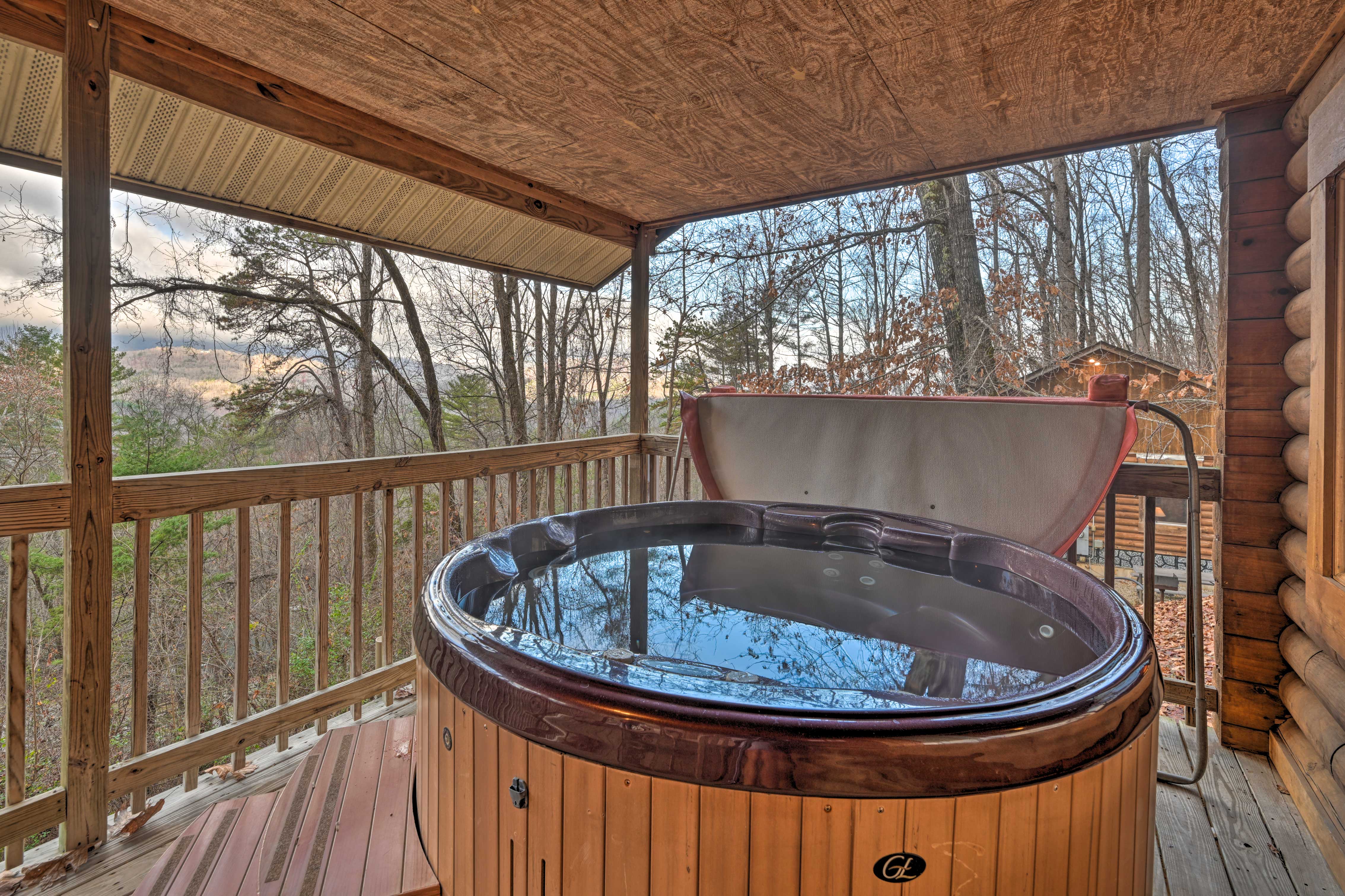 Property Image 2 - Cozy ‘Deer Glen’ Cabin w/ Private Hot Tub & Porch!