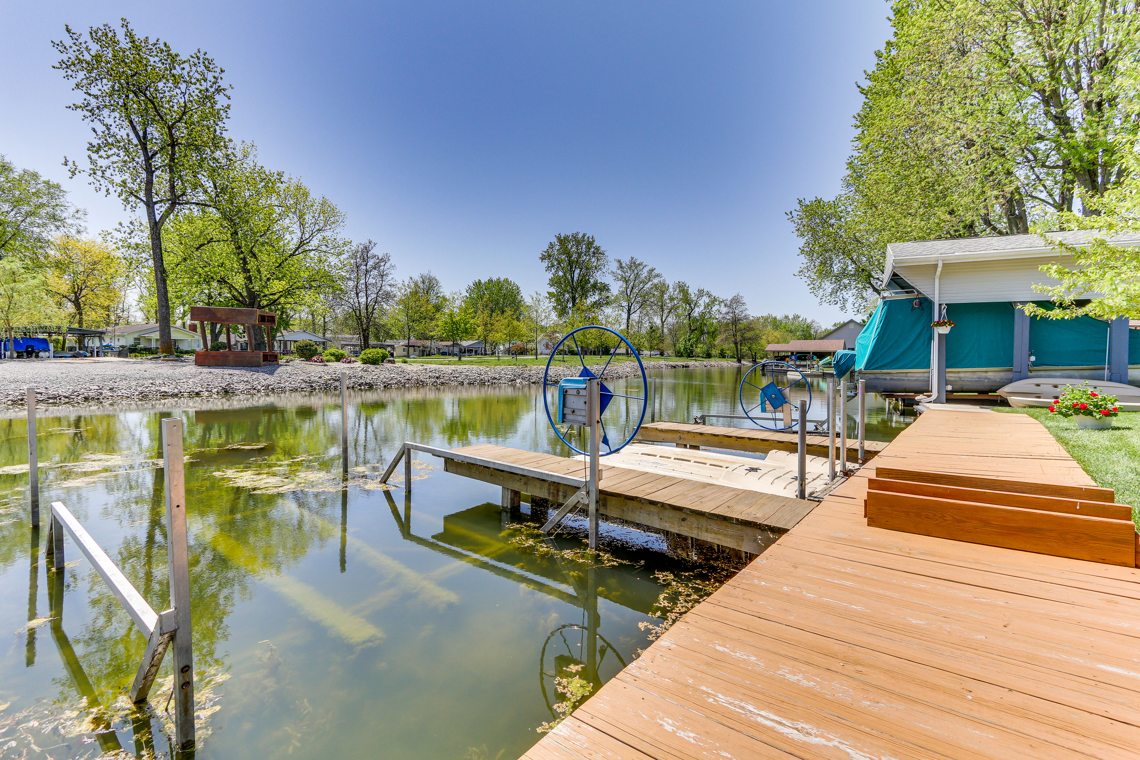 Indian Lake Vacation Rental w/ Boardwalk, Fire Pit