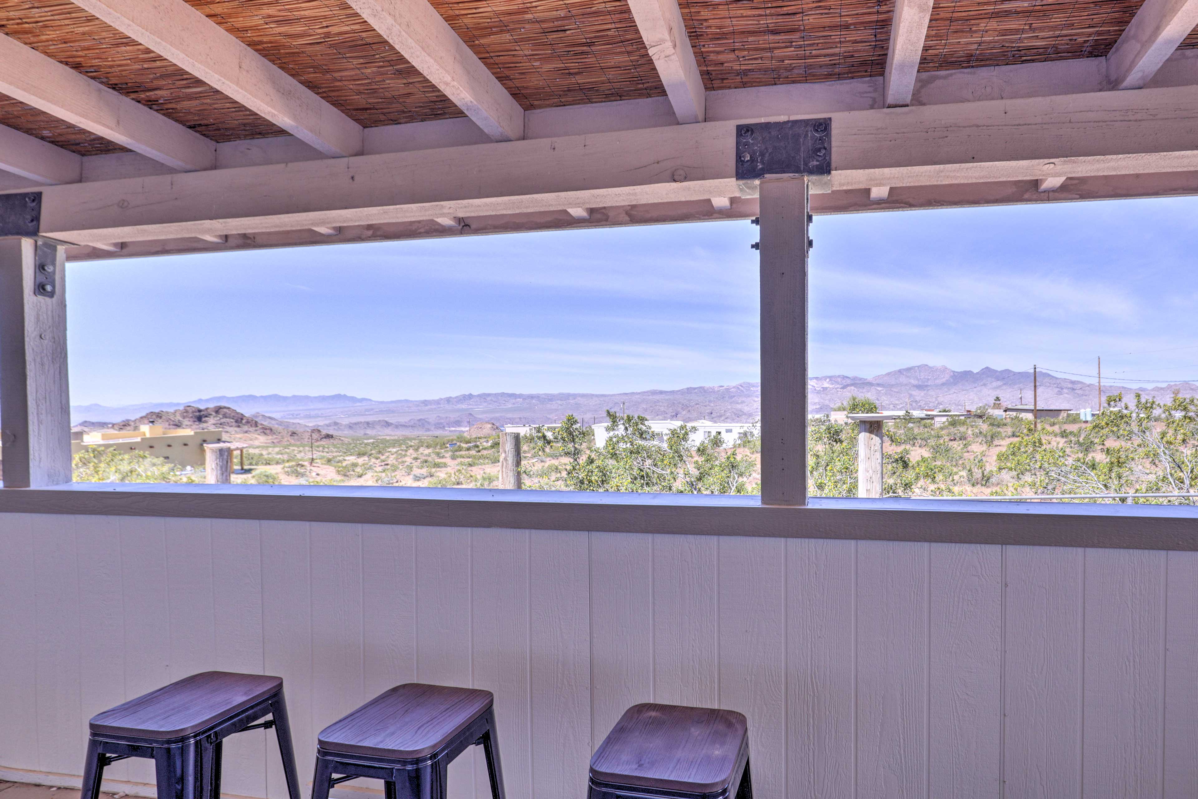 Property Image 2 - Rustic Bullhead City Retreat w/ Porch & Views