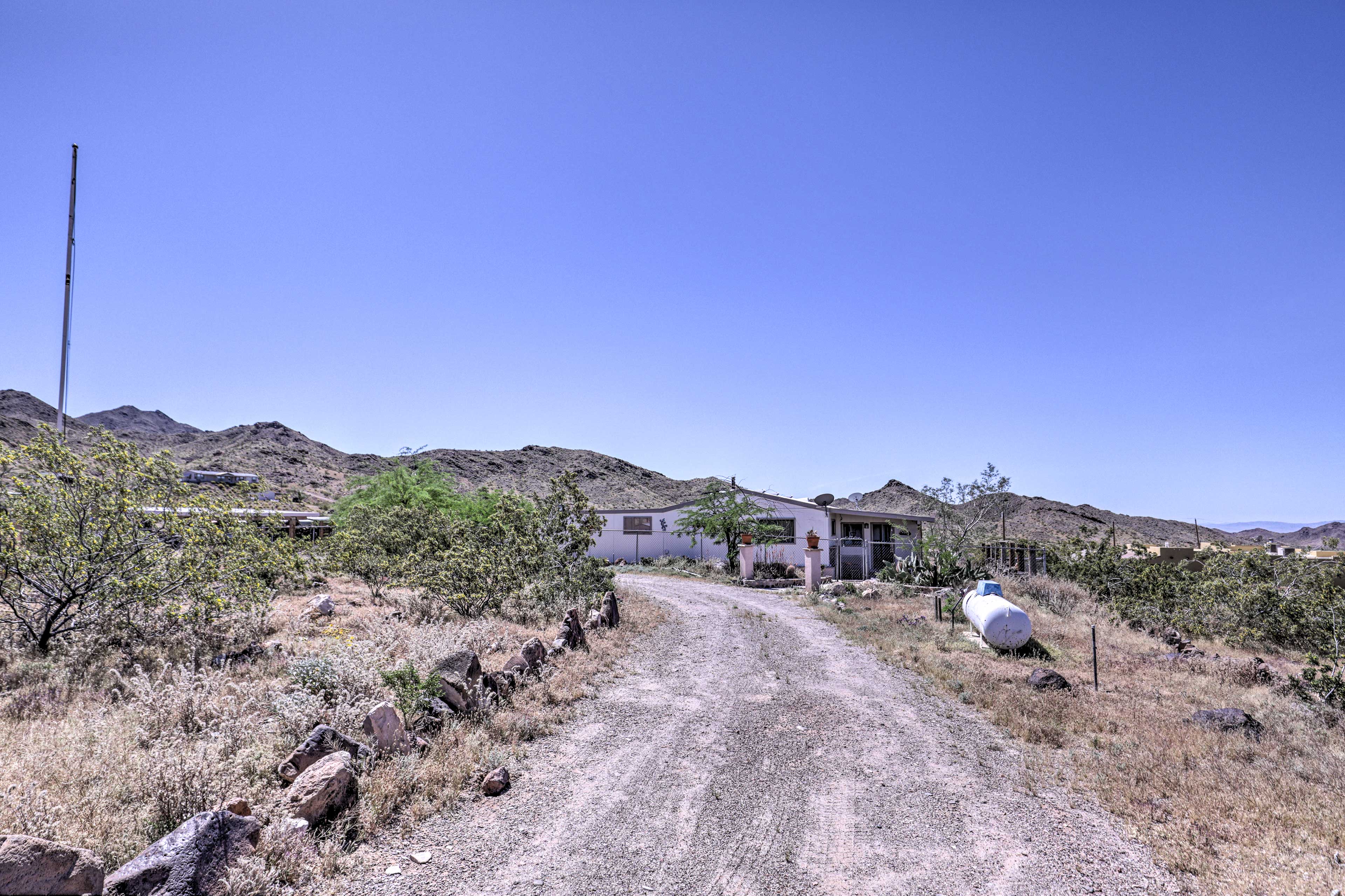 Property Image 2 - Rustic Bullhead City Retreat w/ Porch & Views