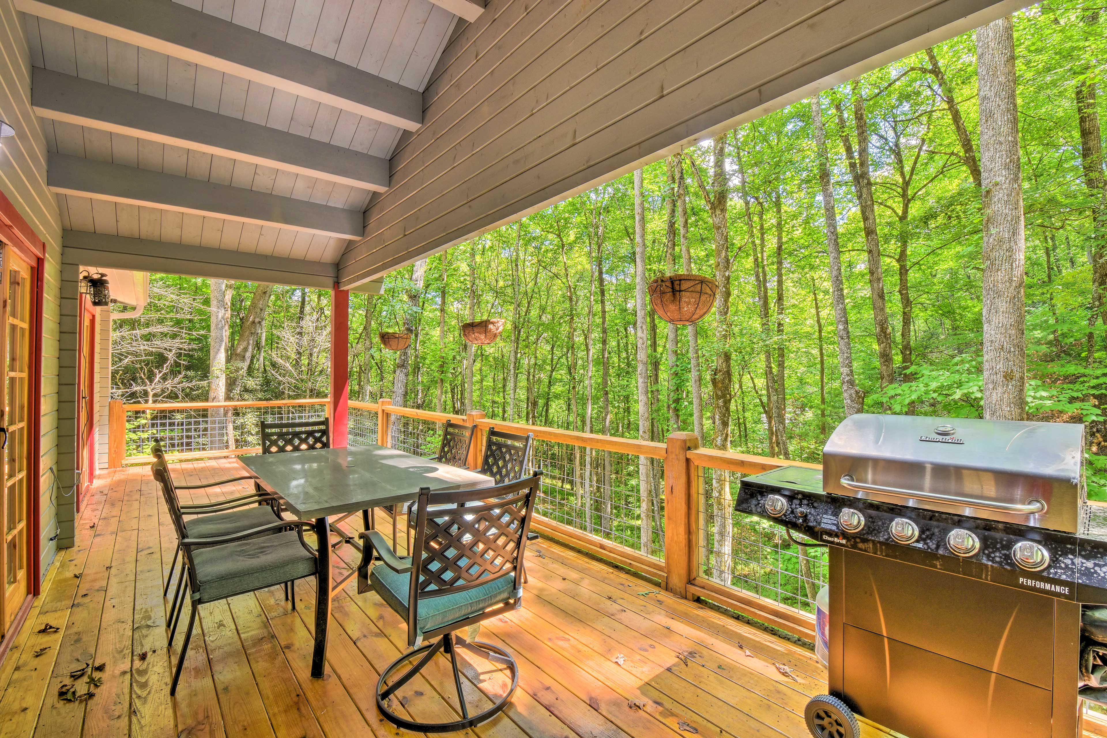 Property Image 1 - Otto Mountain Cabin Near Hiking w/ Fire Pit & Deck