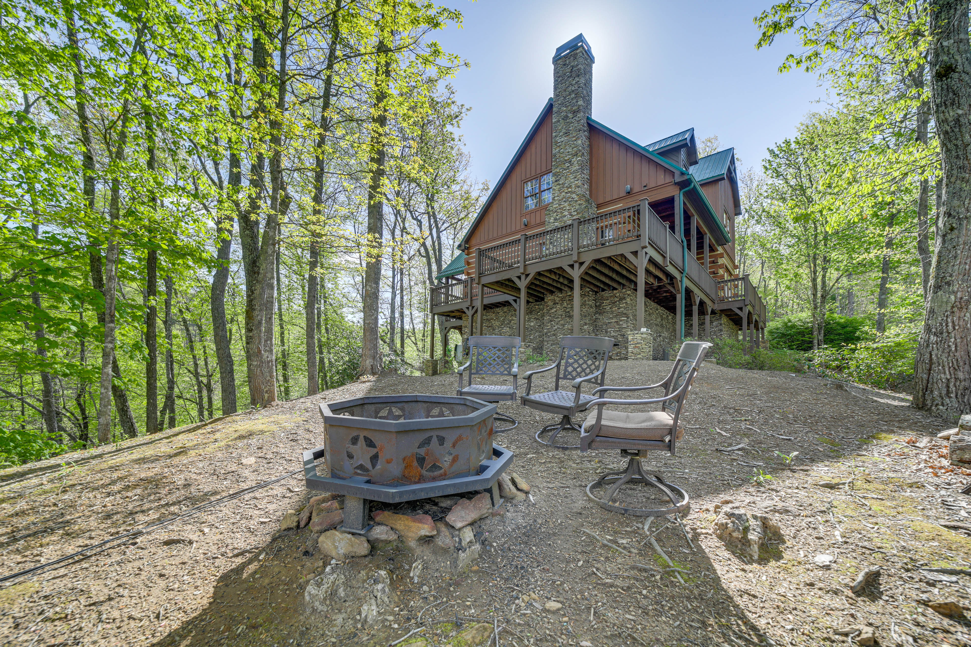 Property Image 1 - Secluded Franklin Cabin w/ Hot Tub & Fire Pit!