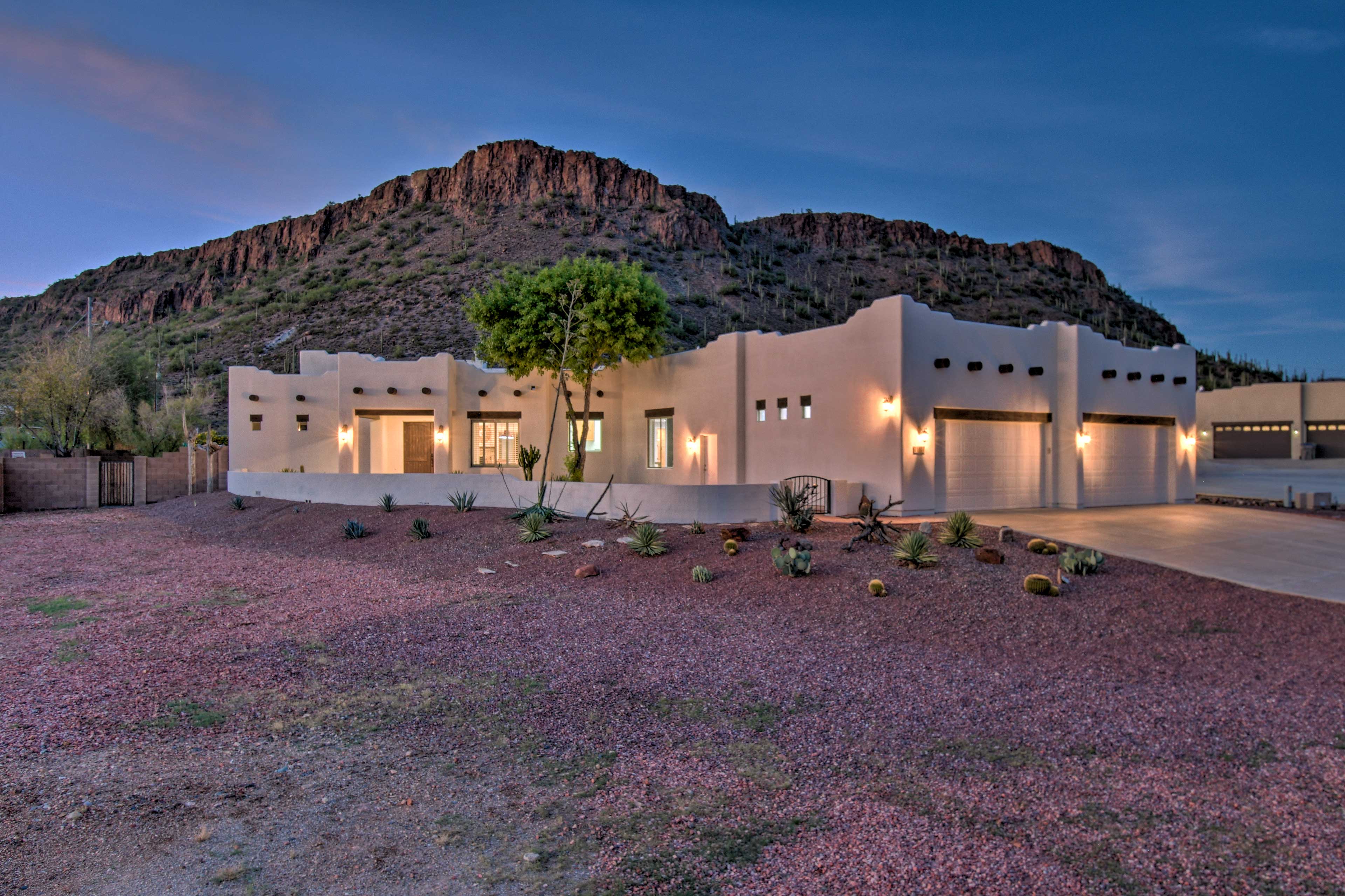 Property Image 2 - Luxe Phoenix Home: Desert Butte View & Heated Pool
