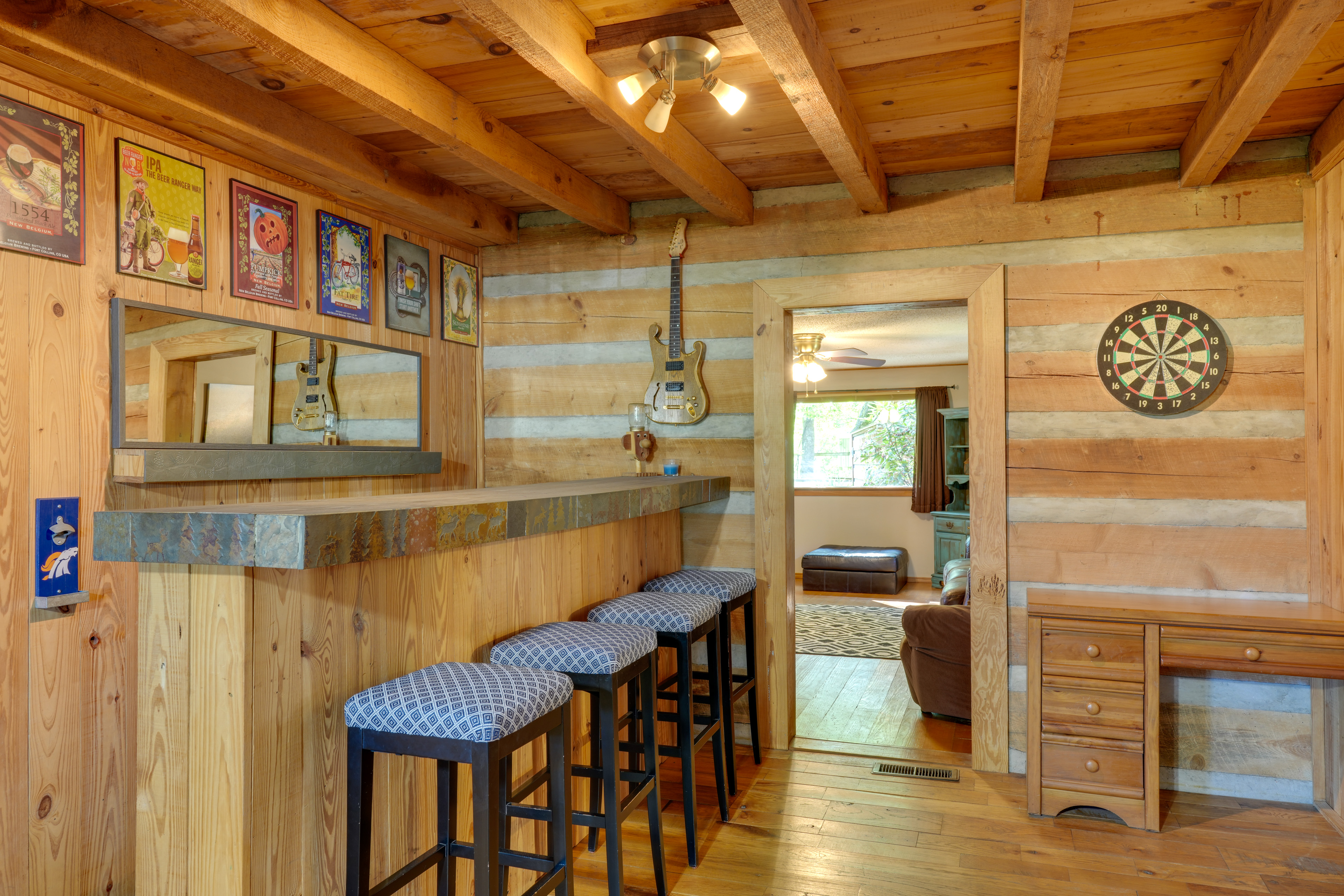 Porch & Fire Pit: Family-Friendly Afton Cabin!