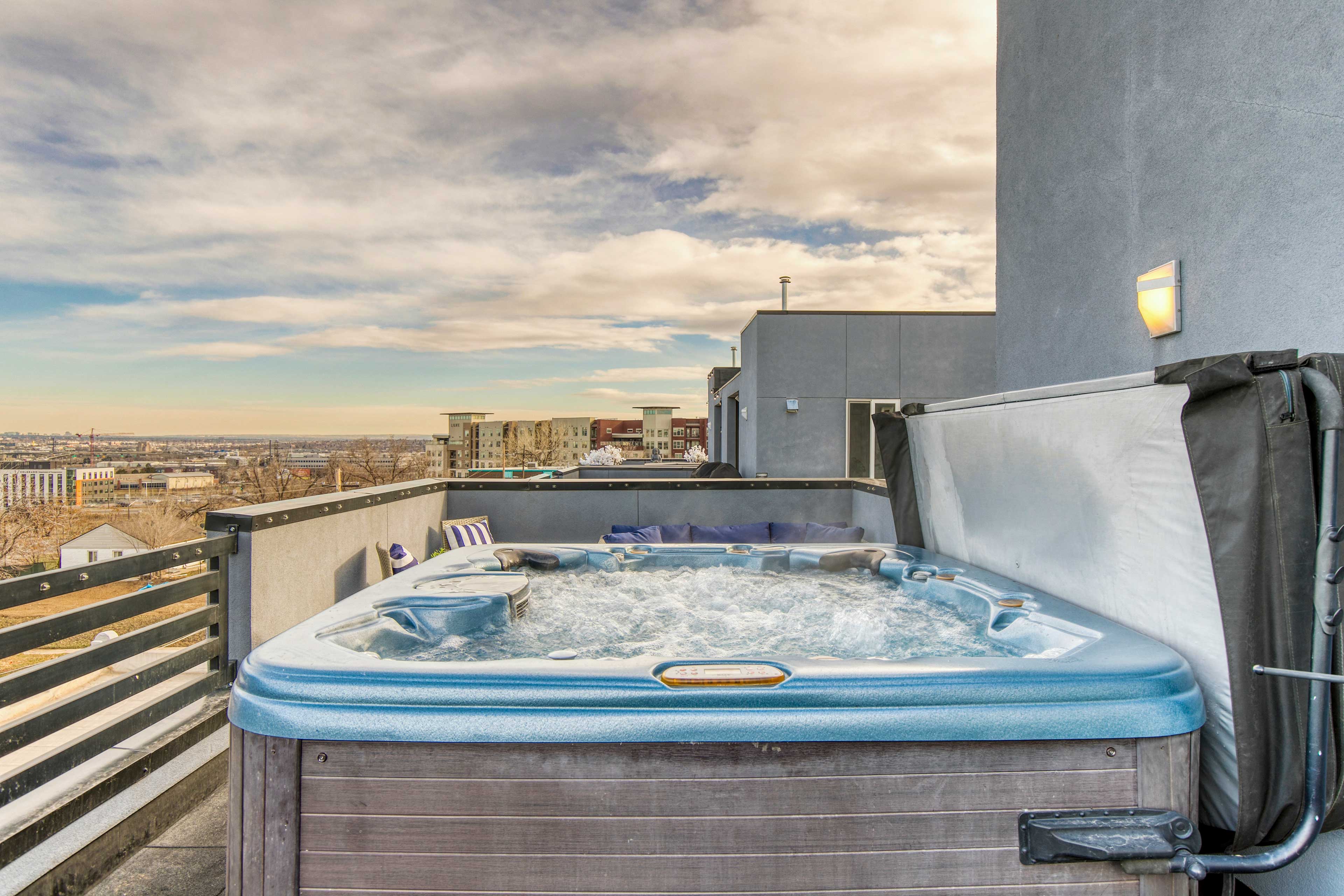 Property Image 1 - Denver Townhome w/ Hot Tub, Walk to Empower Field!