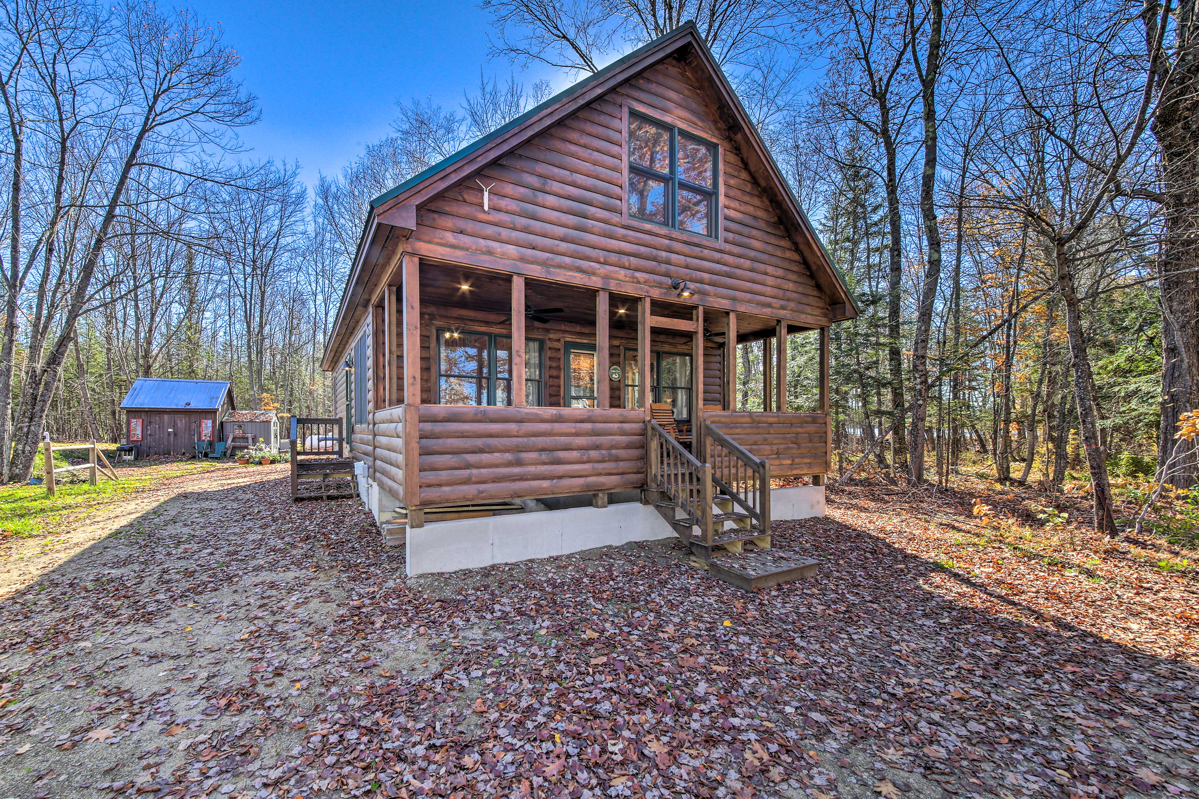 Property Image 1 - Inviting Webb Lake Cabin w/ Mountain Views